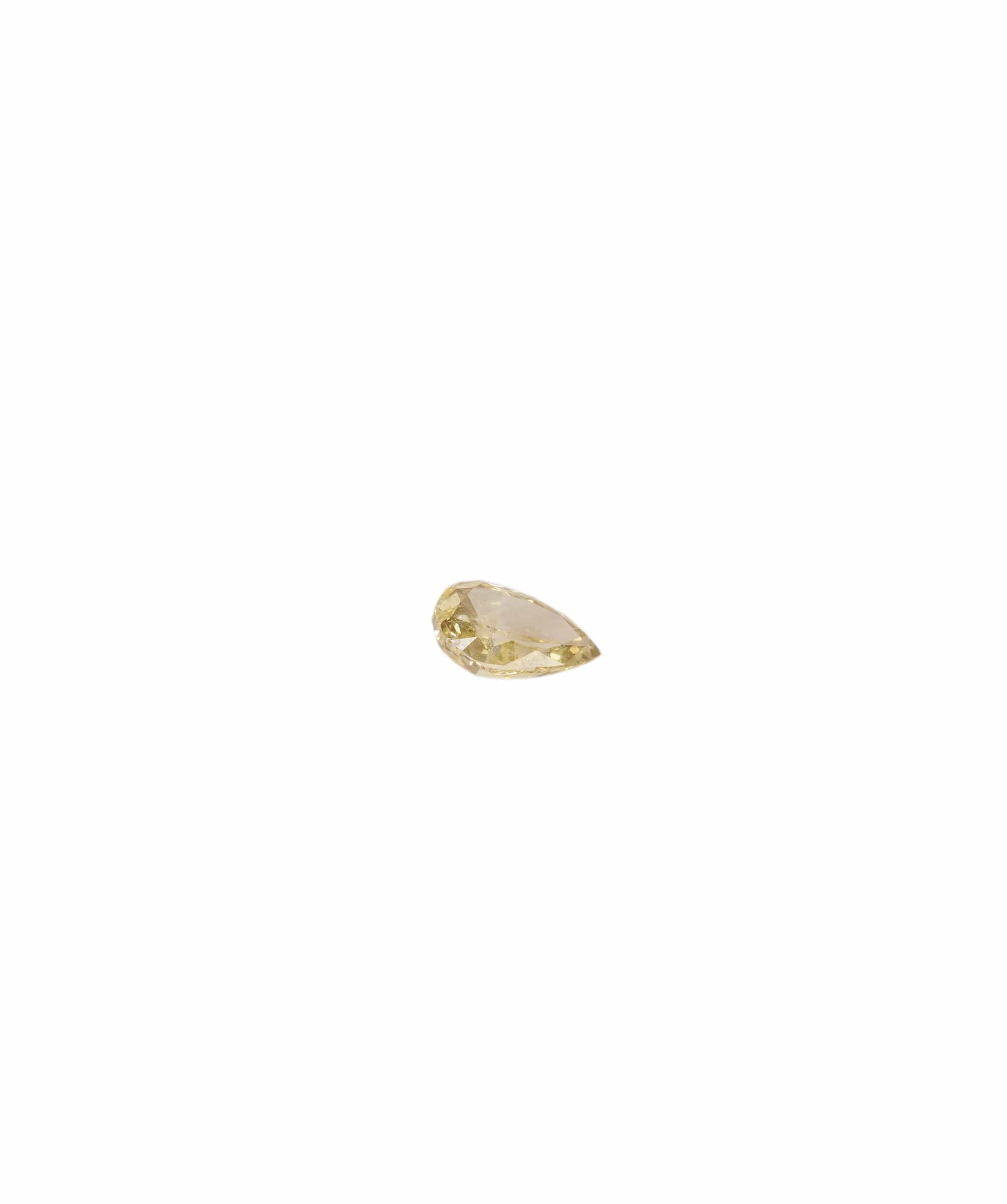 Luxury Promise Fancy Yellow 0.31crt Pear Diamond ANC1376