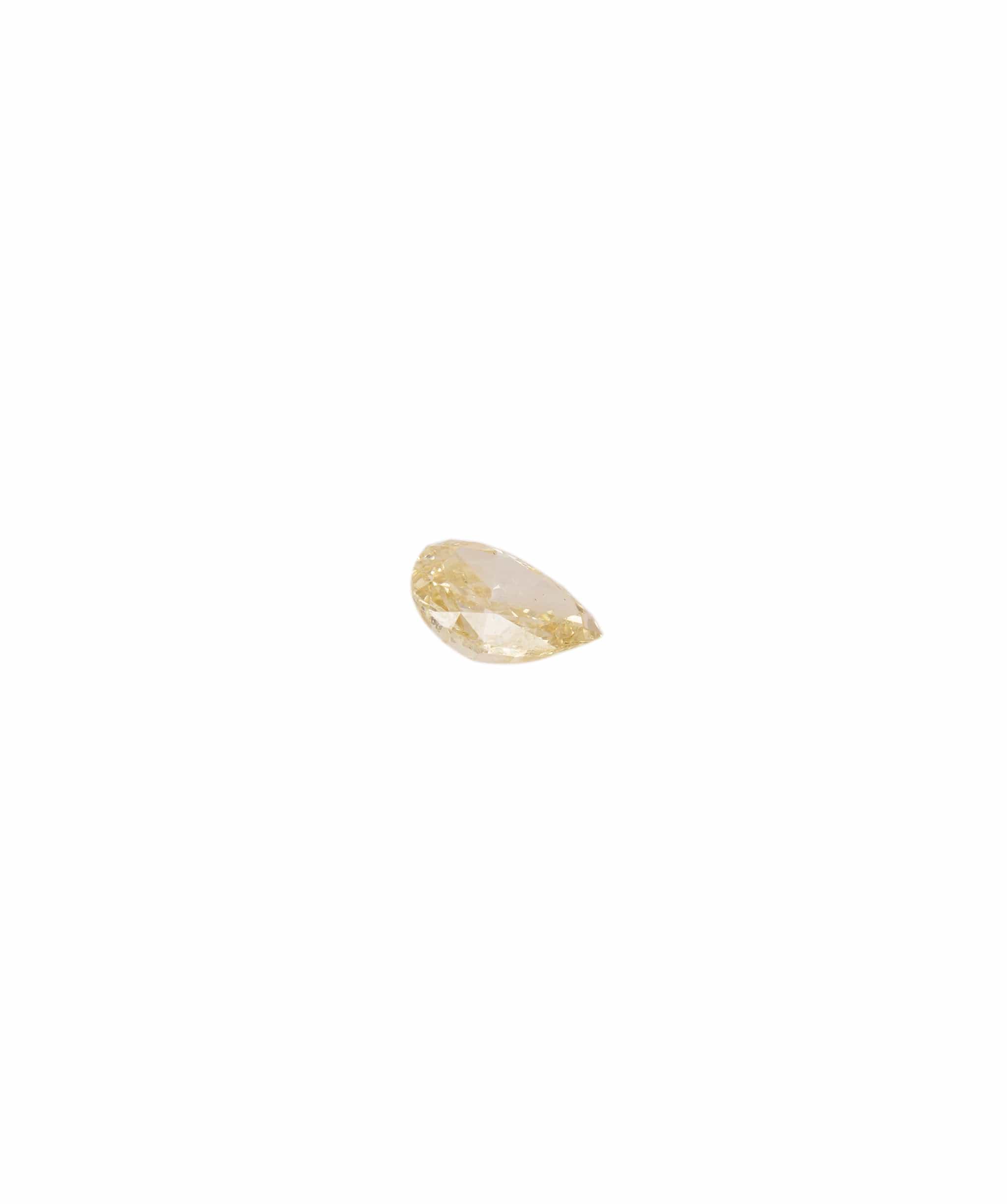 Luxury Promise Fancy Yellow 0.31crt Pear Diamond ANC1395