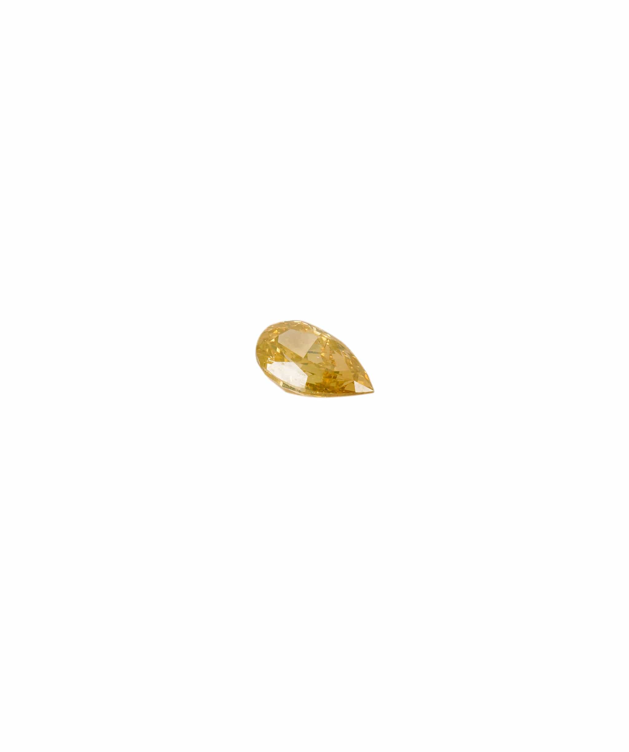 Luxury Promise Fancy Yellow 0.32crt Pear Diamond ANC1390