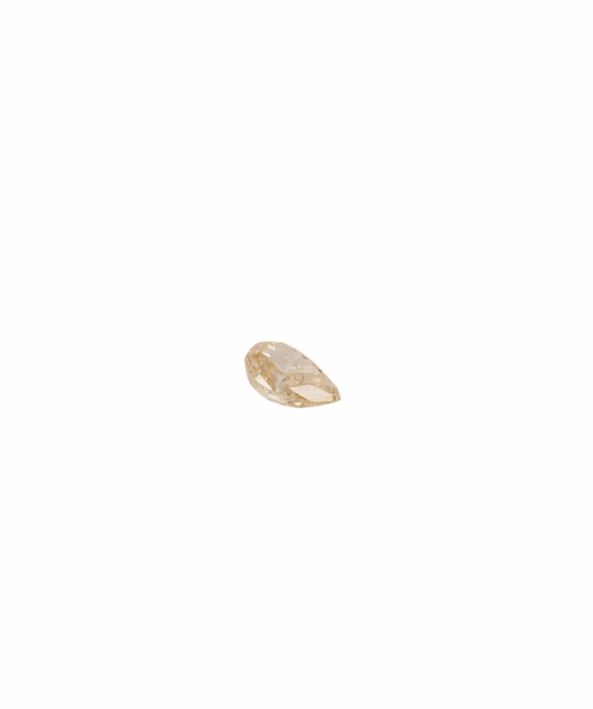 Luxury Promise Fancy Yellow 0.35crt Pear Diamond ANC1380