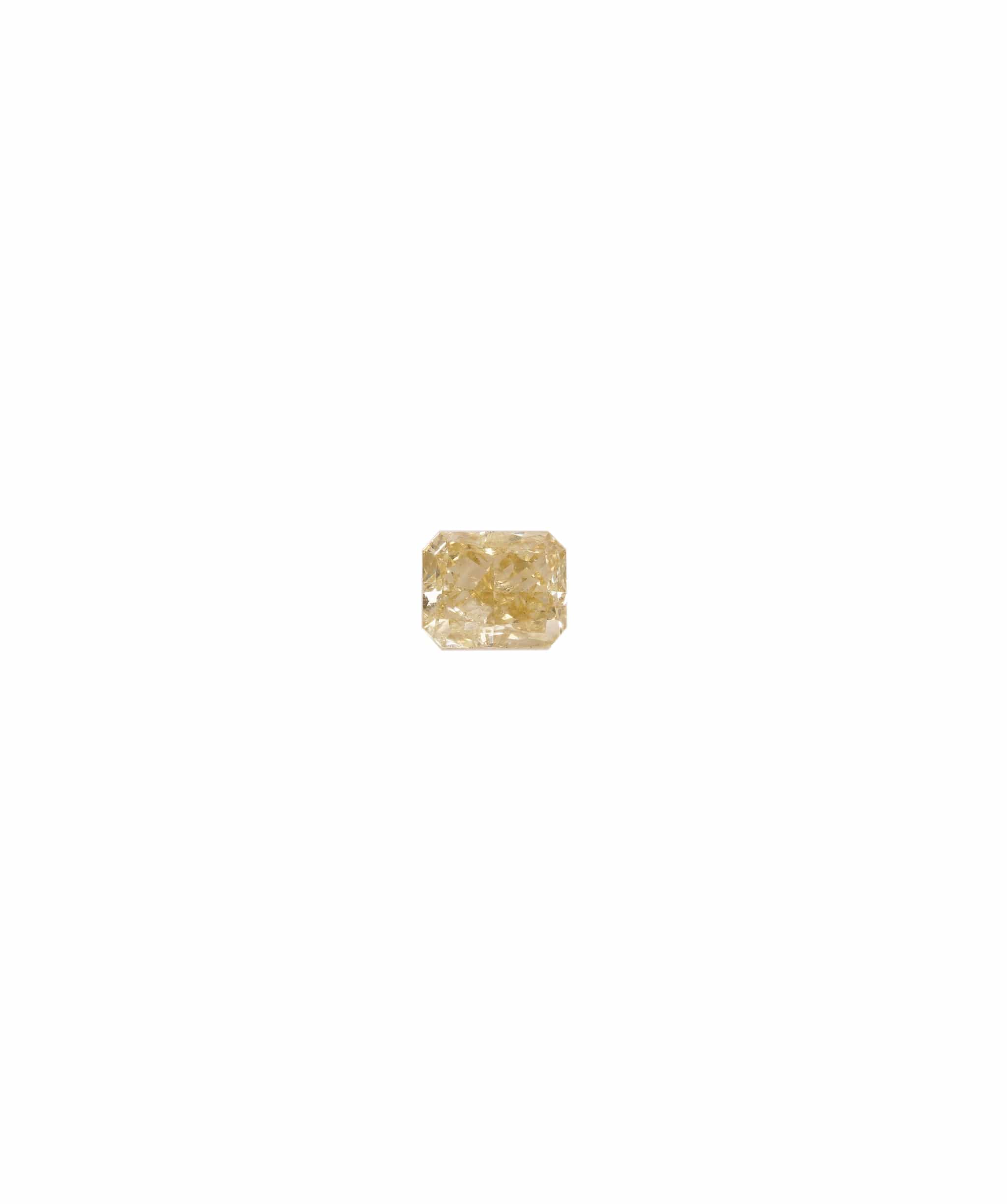 Luxury Promise Fancy Yellow 0.42crt Cushion Diamond ANC1326