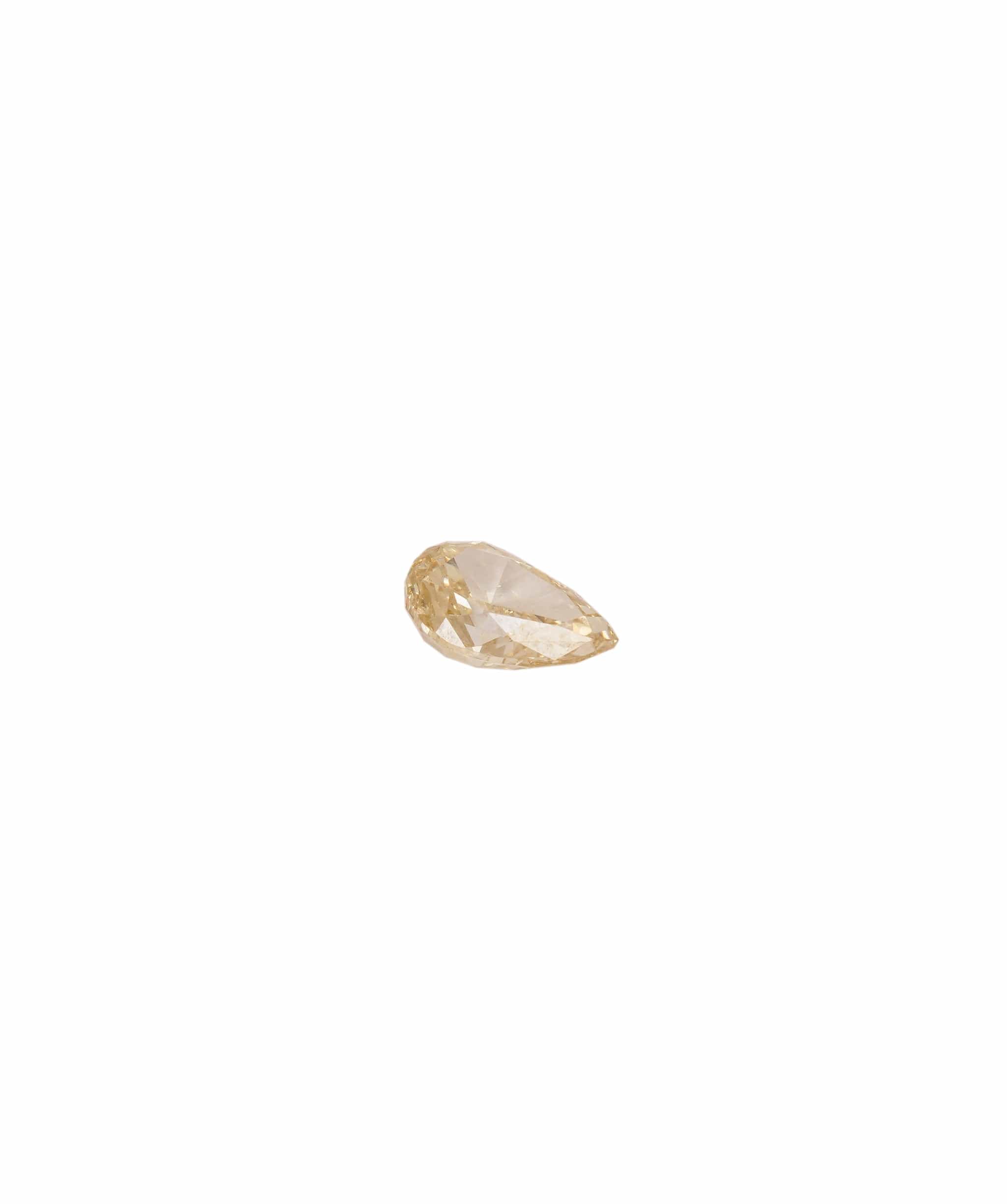 Luxury Promise Fancy Yellow 0.45crt Pear Diamond ANC1384