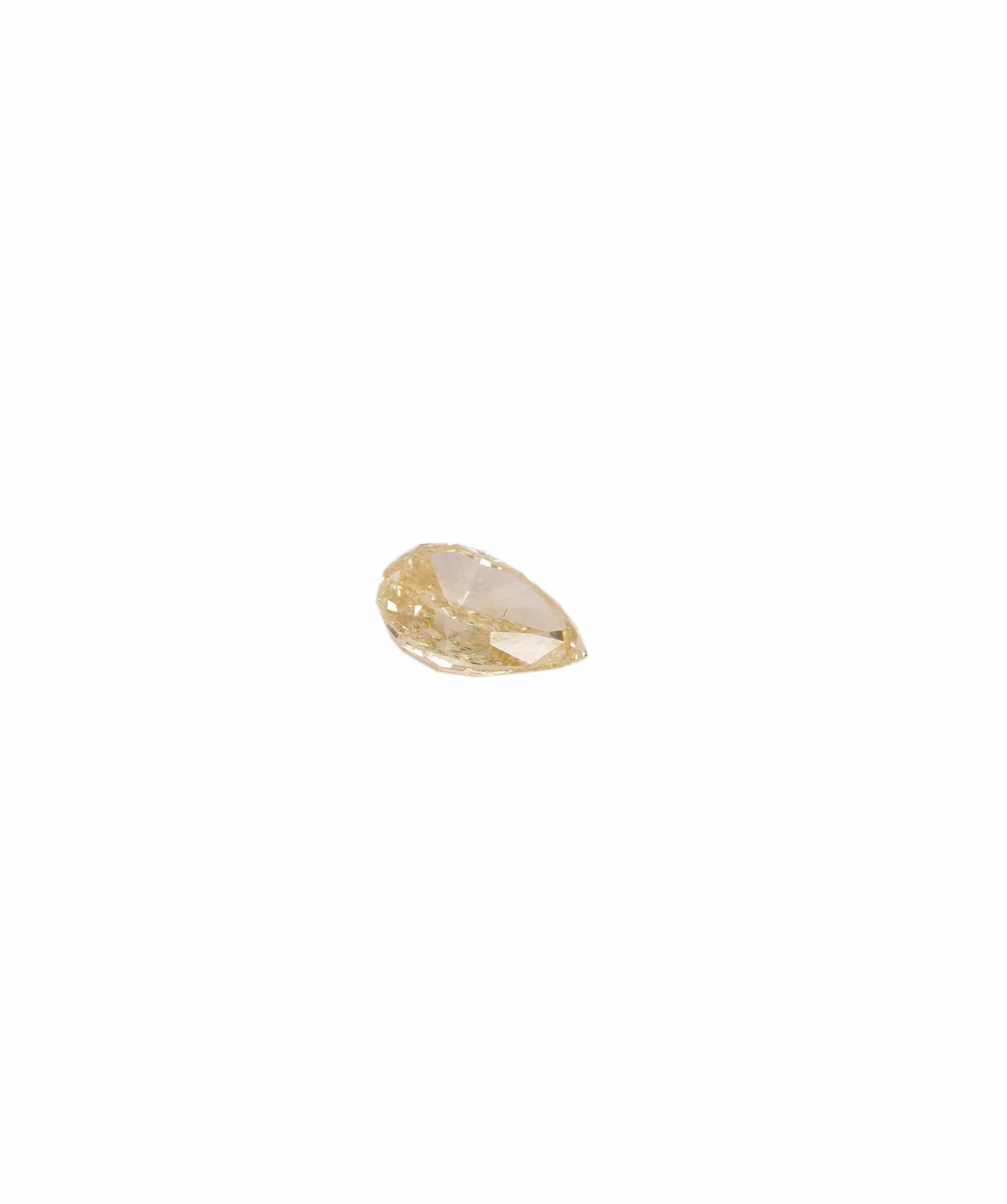 Luxury Promise Fancy Yellow 0.71crt Pear Diamond ANC1304