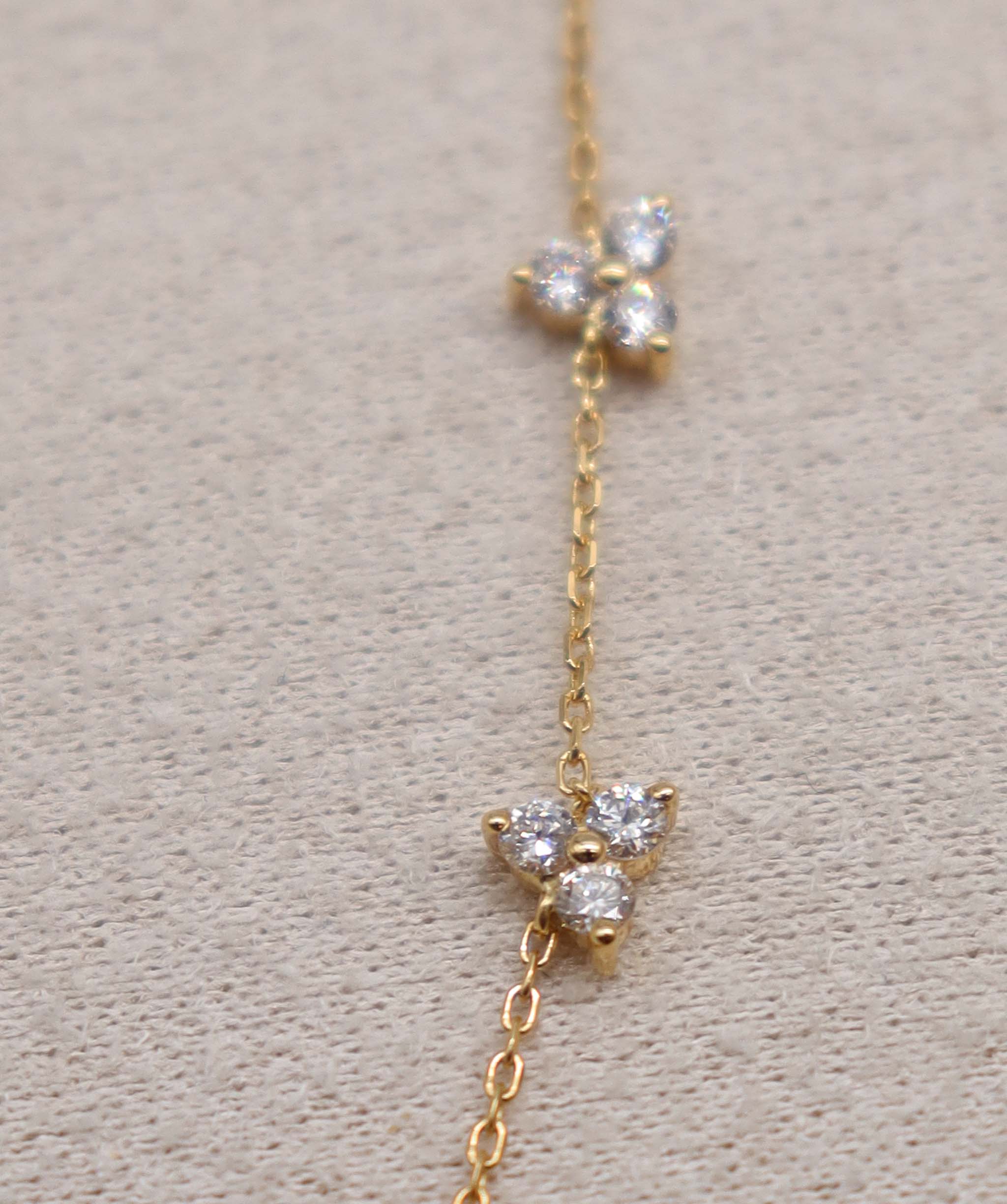 Luxury Promise Floral Chain Bracelet Constelation Britney 18k Gold ASC6880
