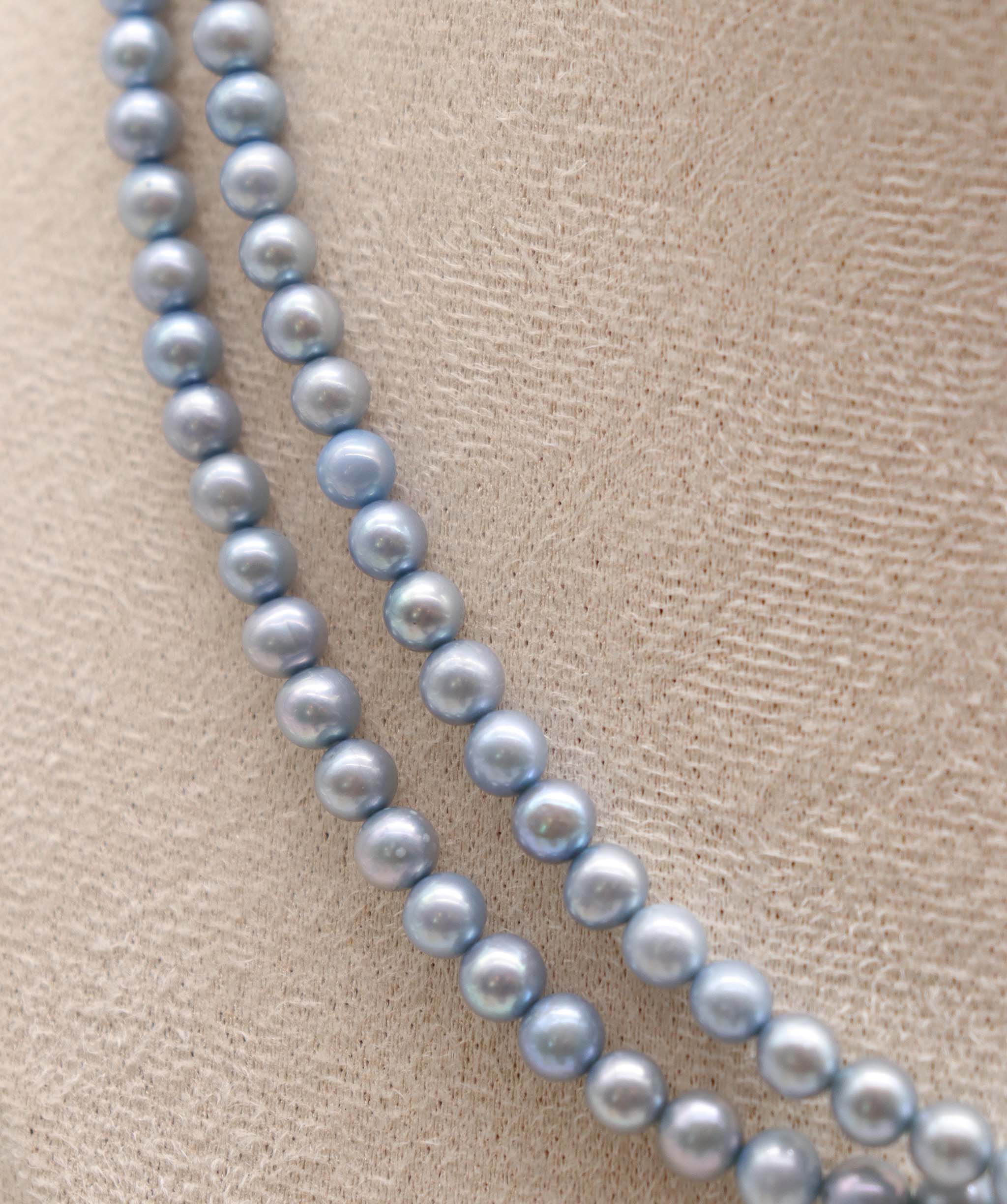 Luxury Promise Freshwater Blue Pearls DXBCS3361