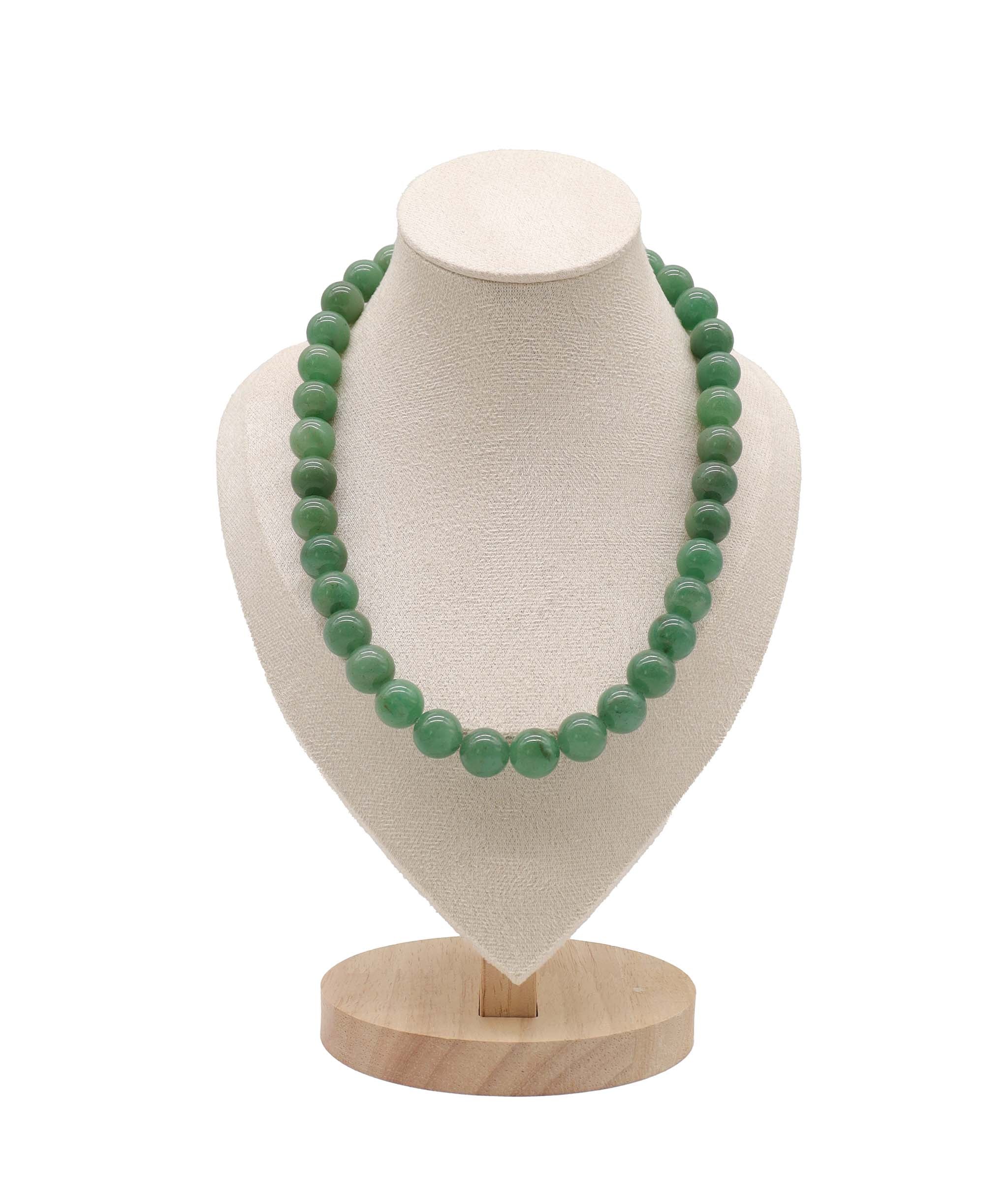 Luxury Promise GIFT # 61918 Aventurine Necklace 46cm d12mm RDC0824