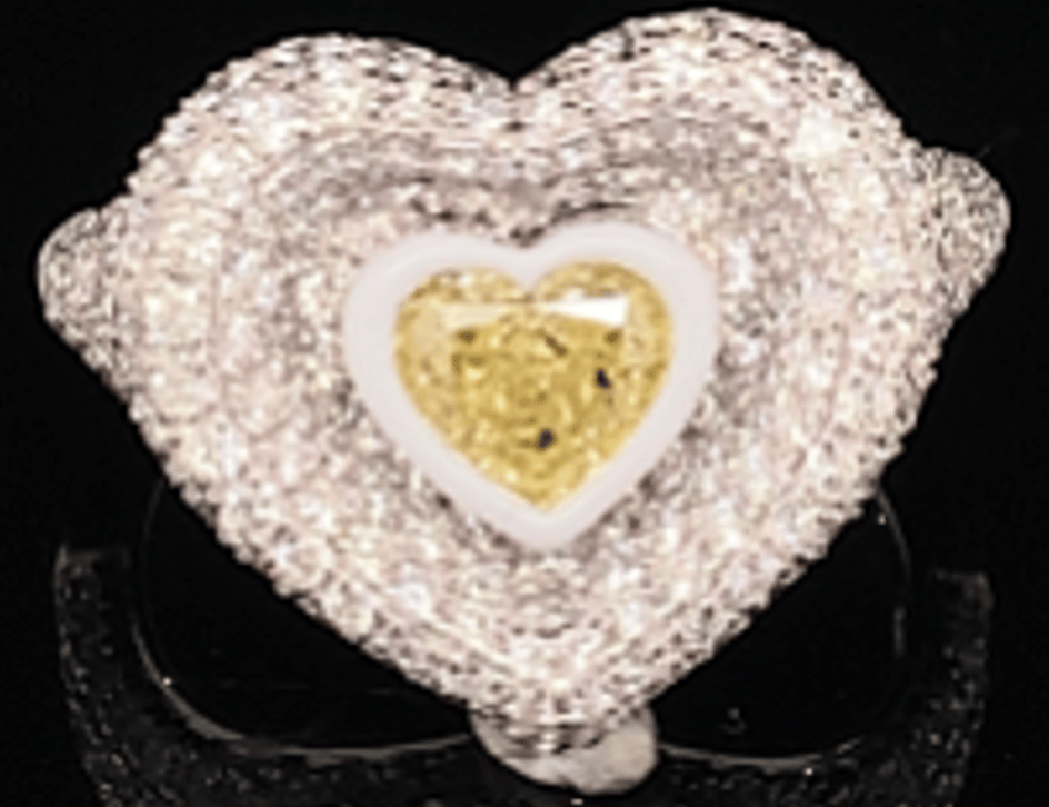 Luxury Promise Gold and Diamond RingSize: EU-47 4.2g (Gold: 3.788g, Dia: 2.06ct) R-Z27K