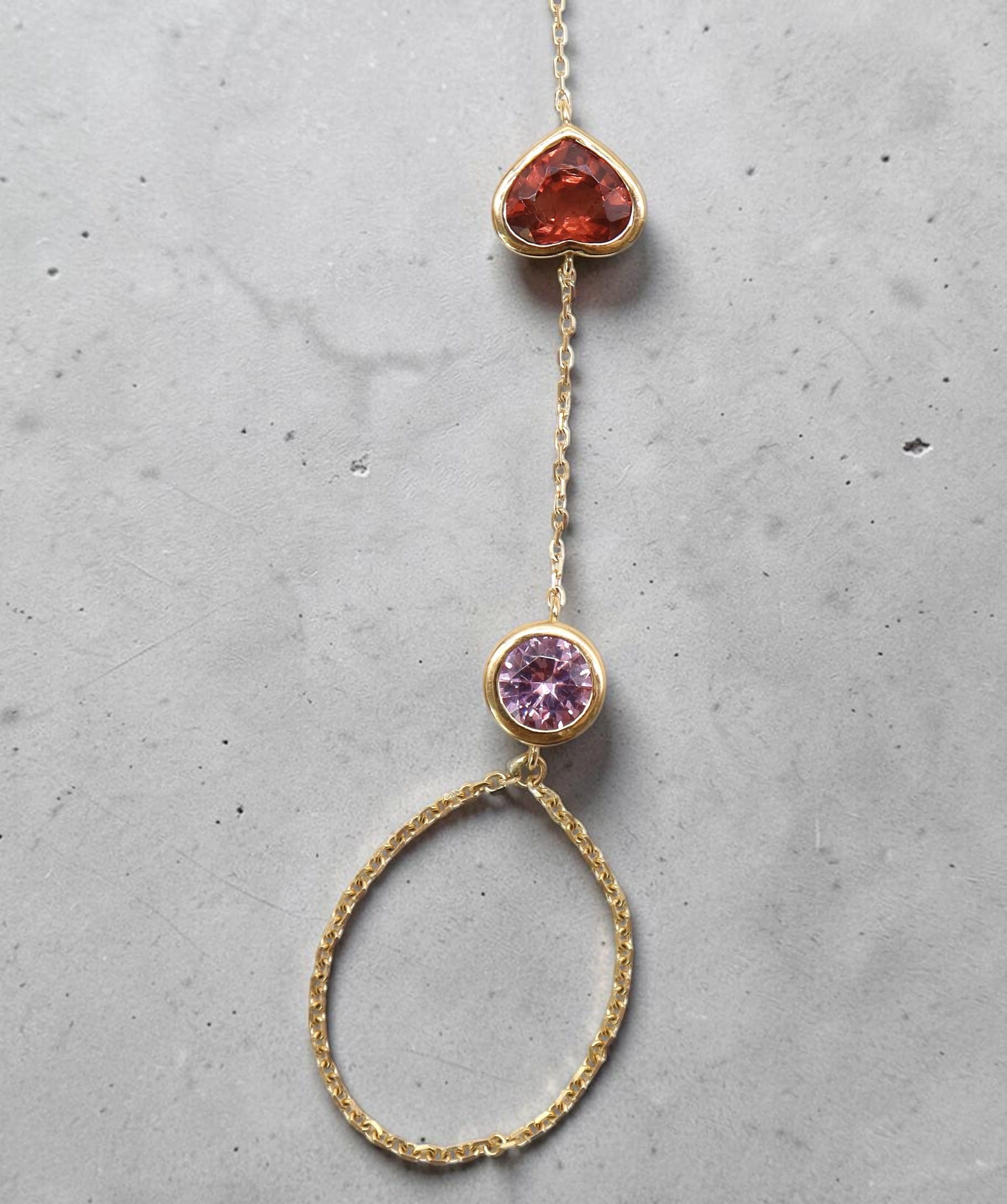 Luxury Promise Handchain Spinel Tourmaline malaya Garnet DXBS6642