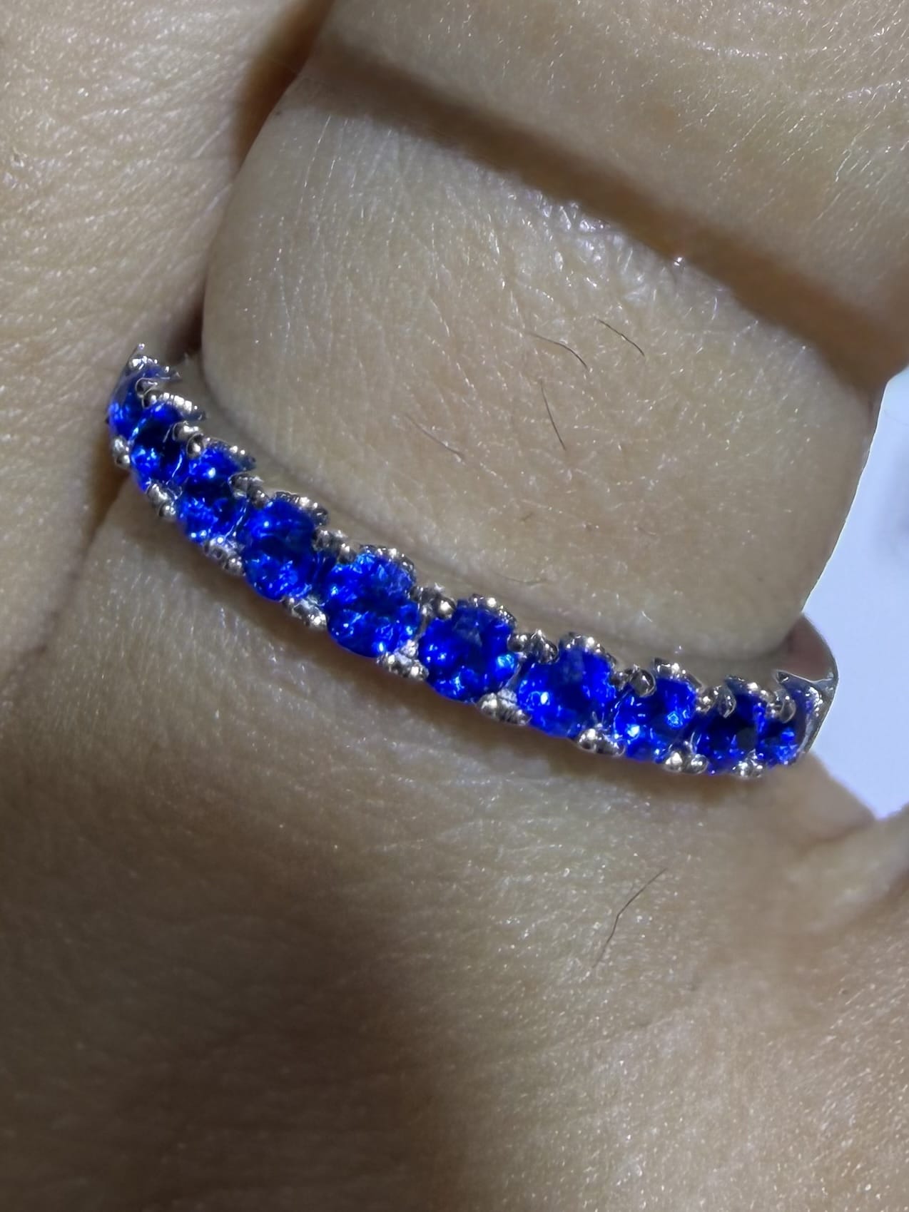 Luxury Promise Hauyne Band 0.32ct in PT950 JJC9002
