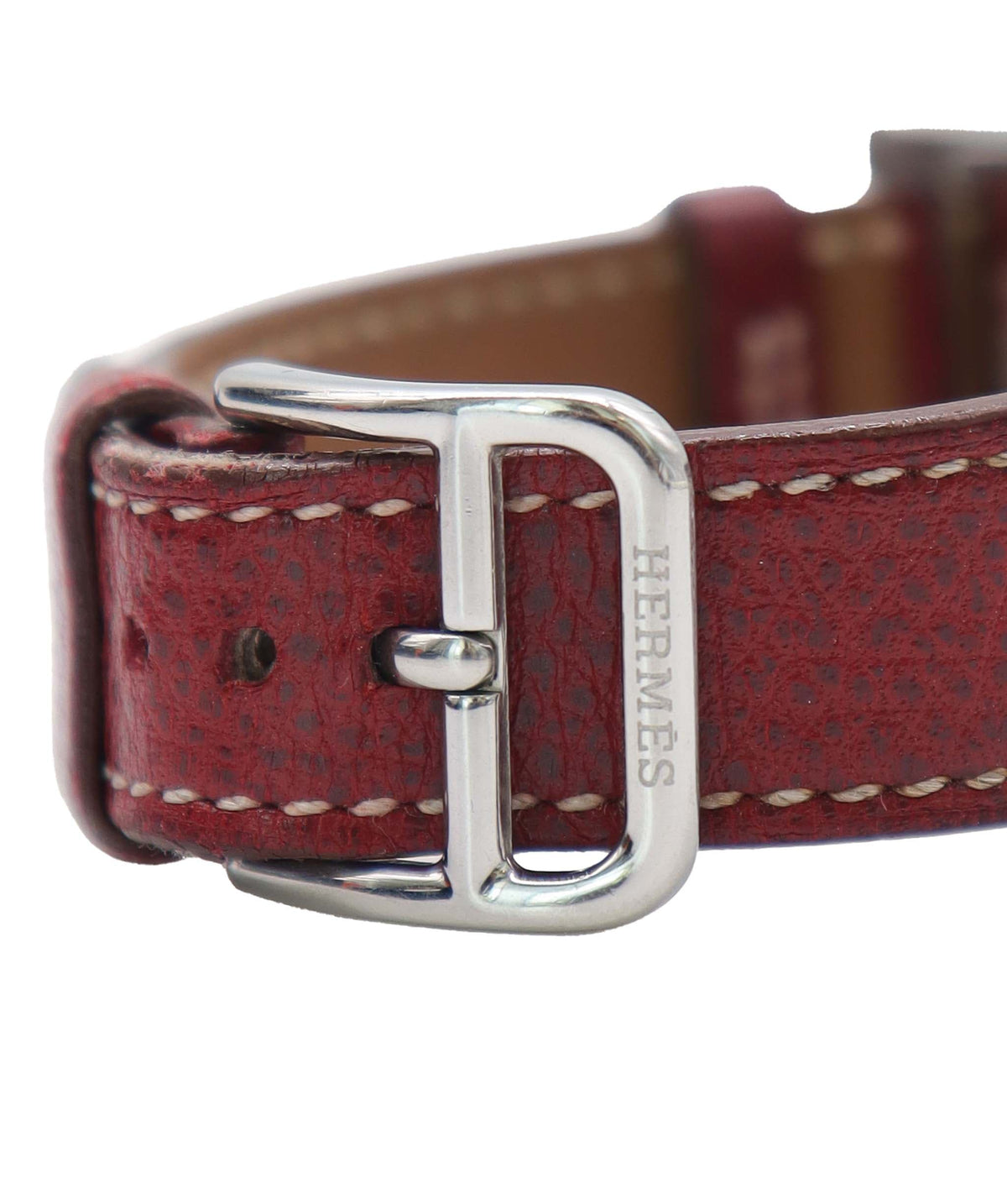 Luxury Promise HERMES H-Watch HH1 210 Women's Watch Silver Red Quartz Watch H Watch Hermes DXBS6585