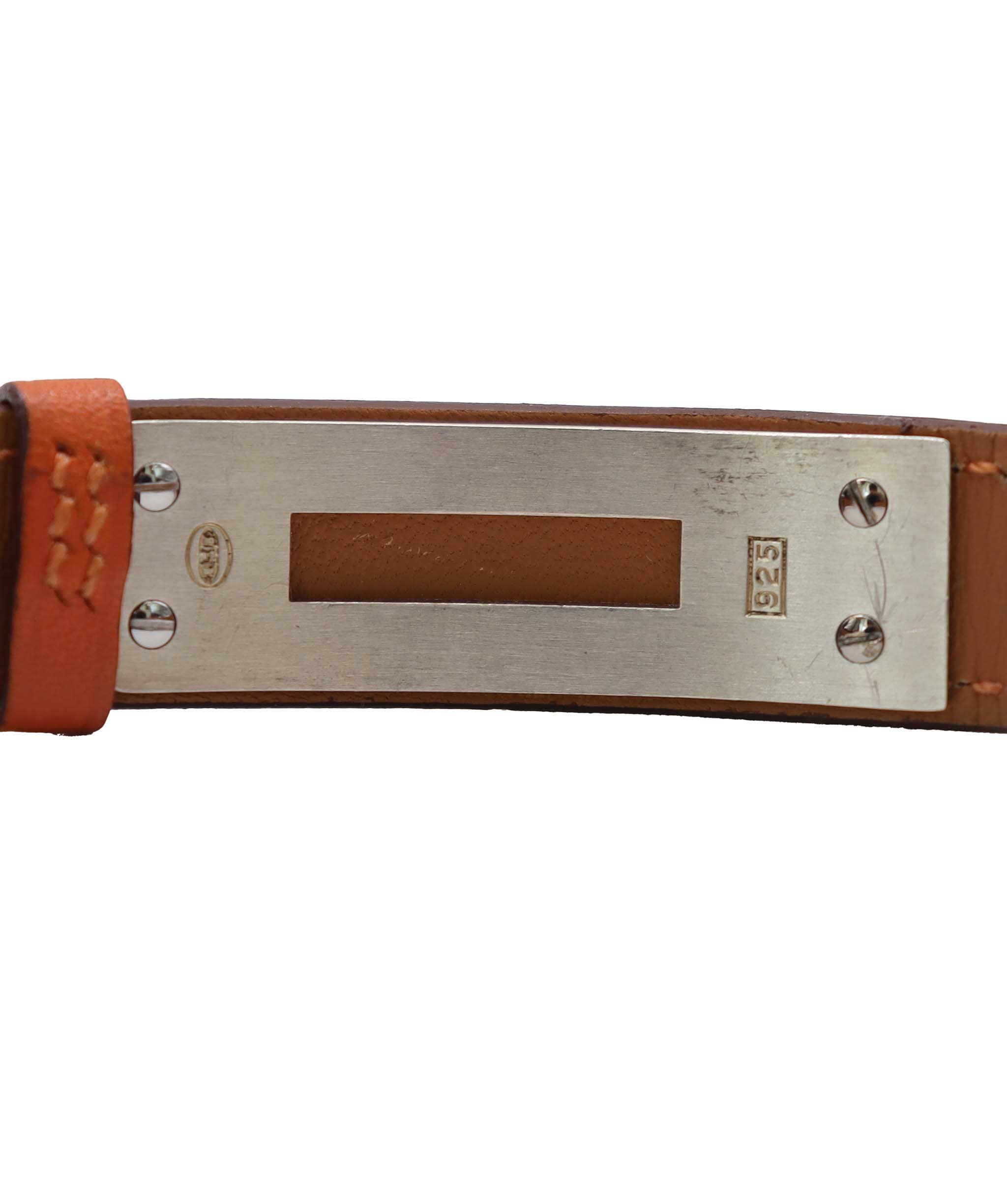 Luxury Promise HERMES Kelly Watch Vintage Women's Watch Silver SV925 Orange Quartz Watch with Padlock Kelly Watch Hermes DXBS6581