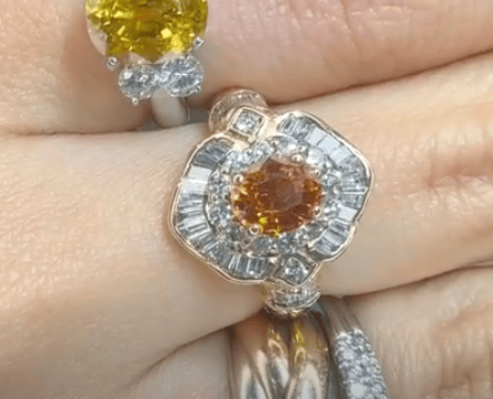 Luxury Promise K18 Yellow Sapphire Ring J0417PYP77