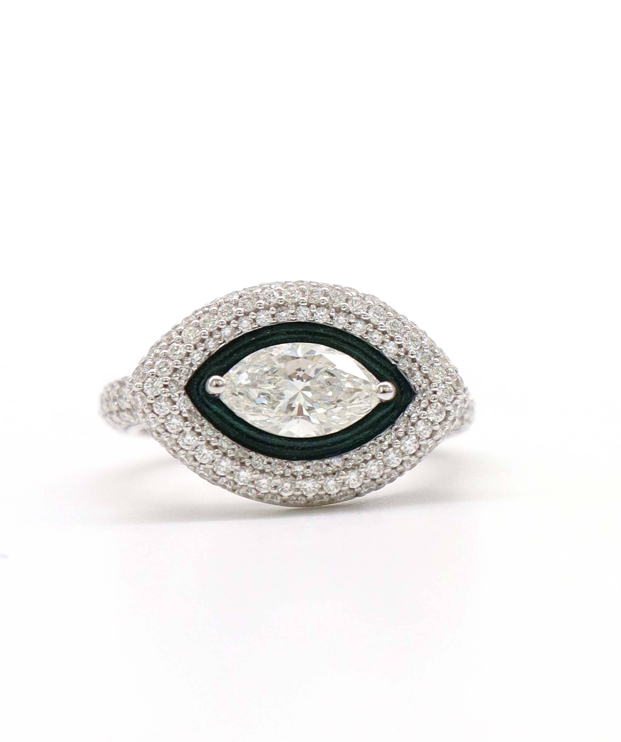 Luxury Promise KAMYEN 1.35CT MARQUISE EYE RING Ring R-AC94K