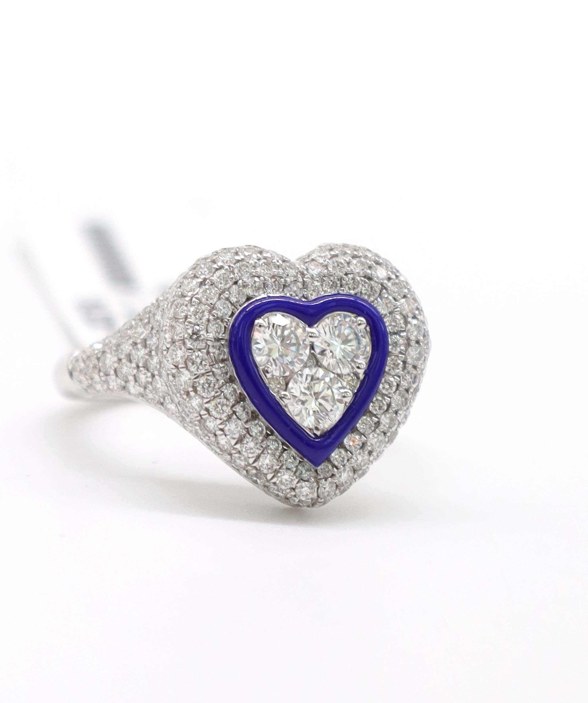 Luxury Promise KAMYEN 1.4CT LOVE POP PINKY Ring R-AC51G
