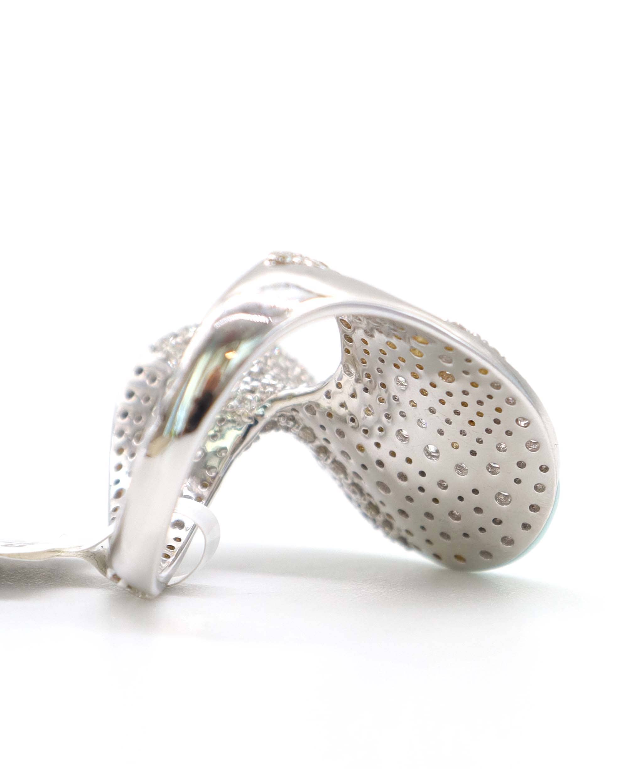 Luxury Promise KAMYEN 2.27CT DIAMOND ENAMEL WAVE RING Ring R-AC77G