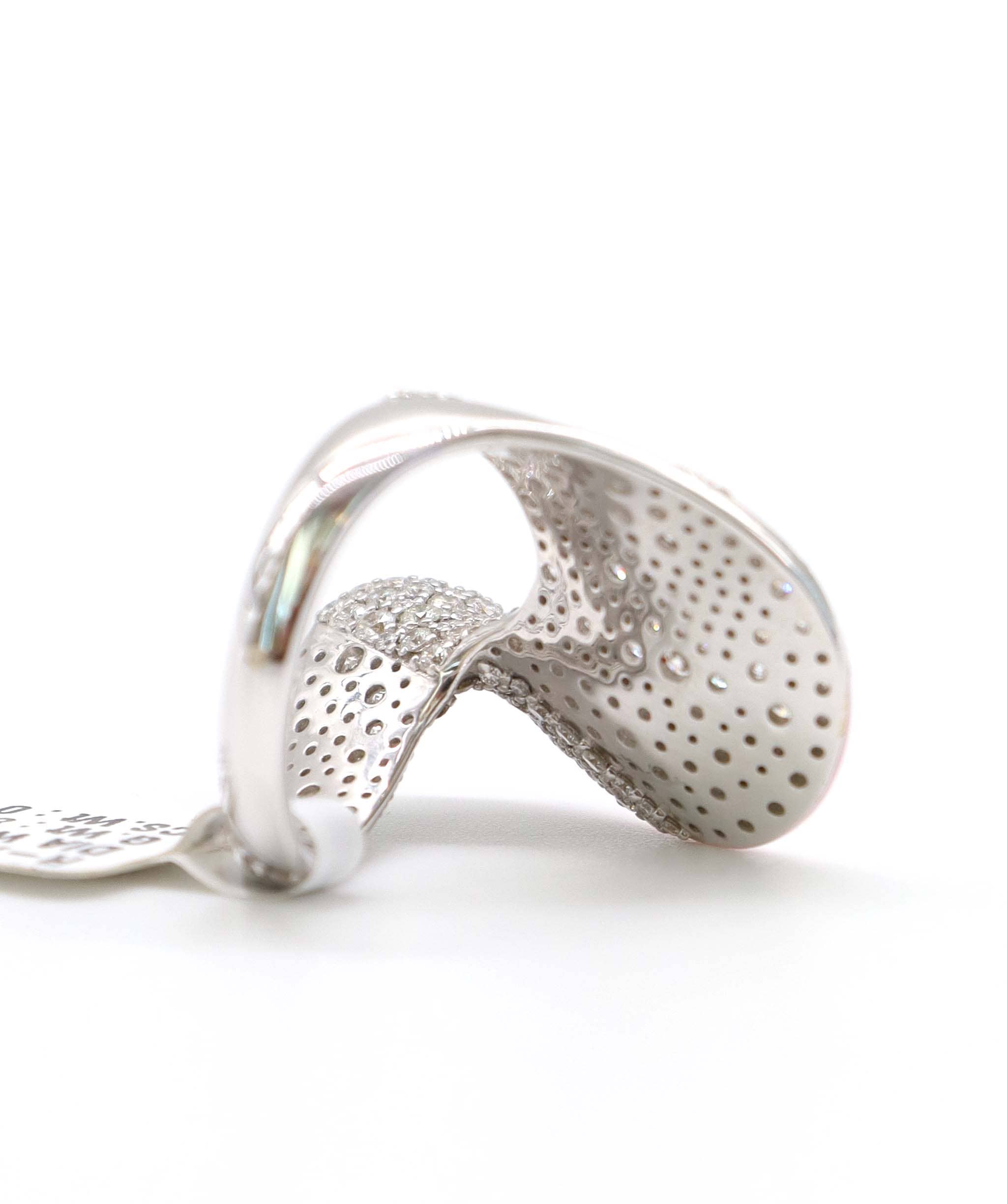 Luxury Promise KAMYEN 2.42CT DIAMOND ENAMEL WAVE RING Ring R-AC80G