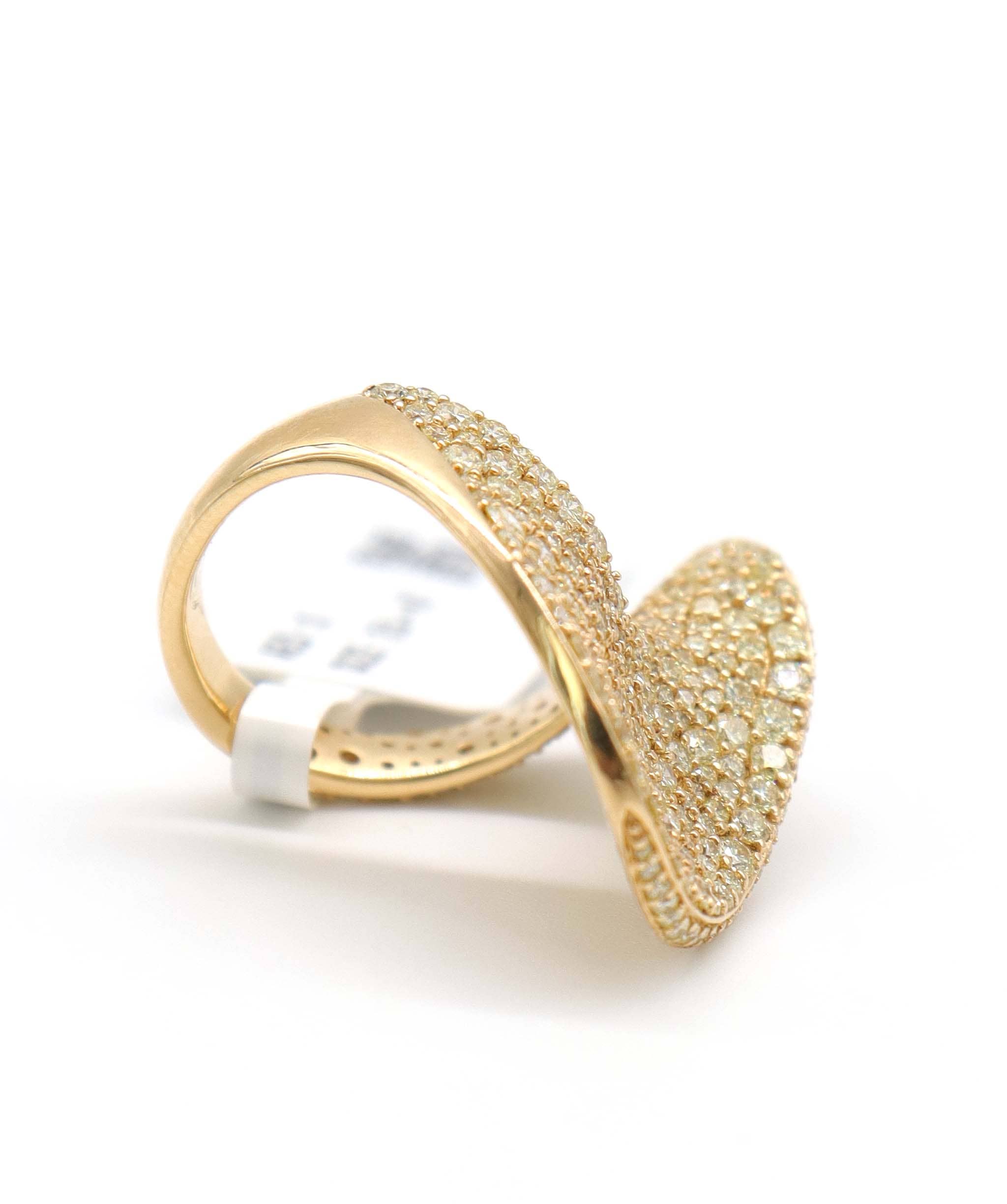 Luxury Promise KAMYEN 2.64CT YELLOW ROUND DIAMOND RING Ring R-AA40G