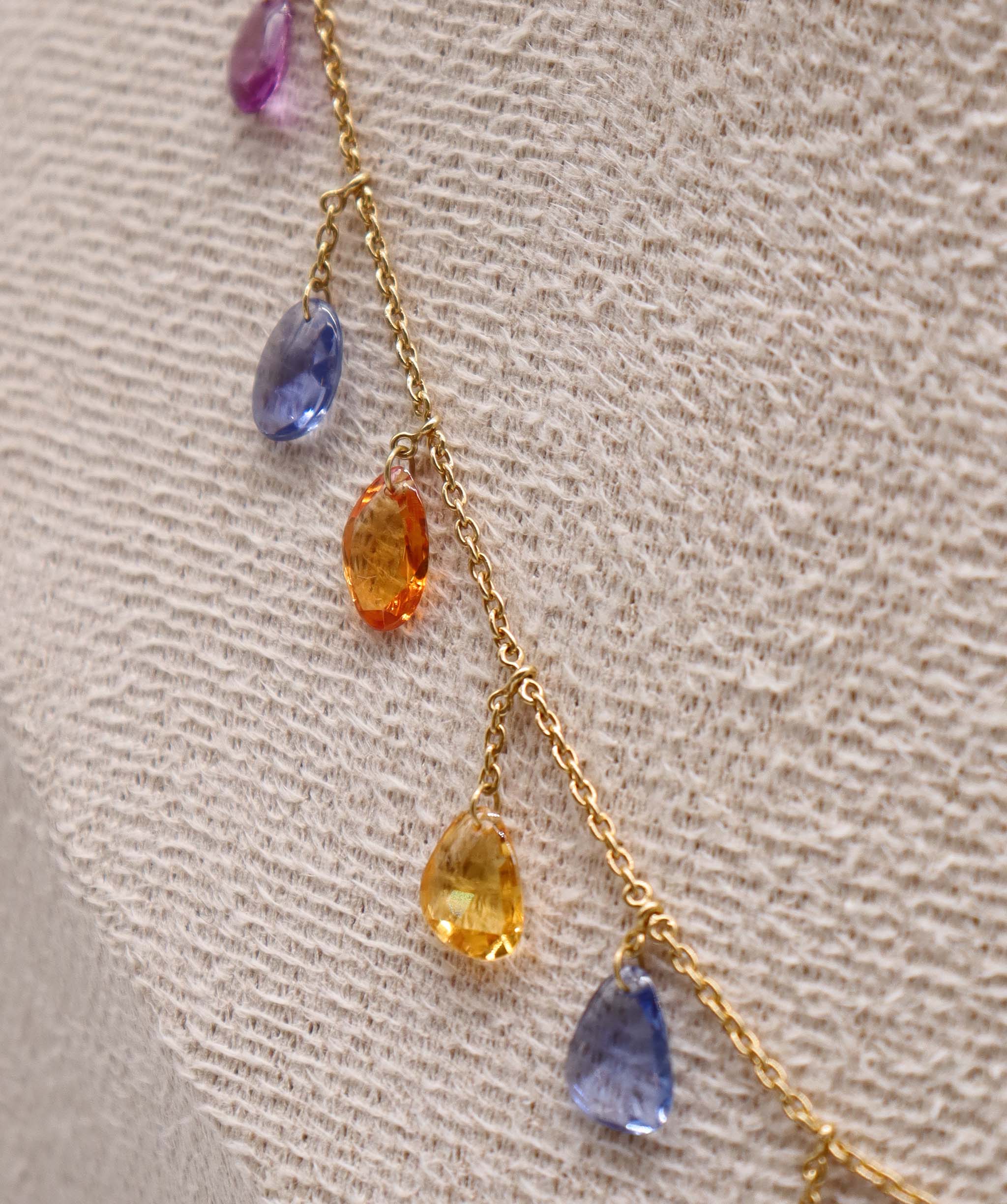 LUXURY PROMISE MIX SAPPHIRE OS NECKLACE C8484