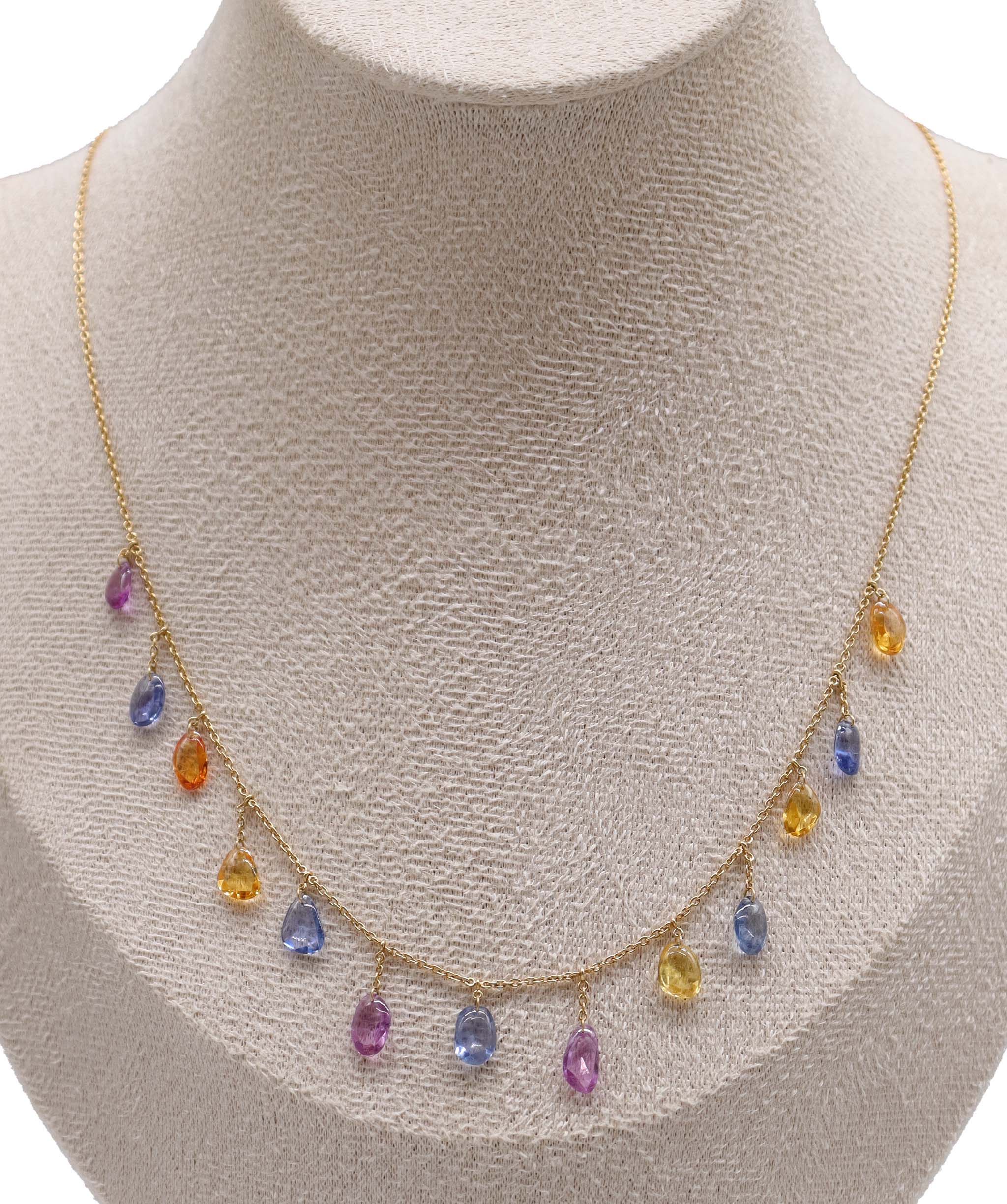 LUXURY PROMISE MIX SAPPHIRE OS NECKLACE C8484