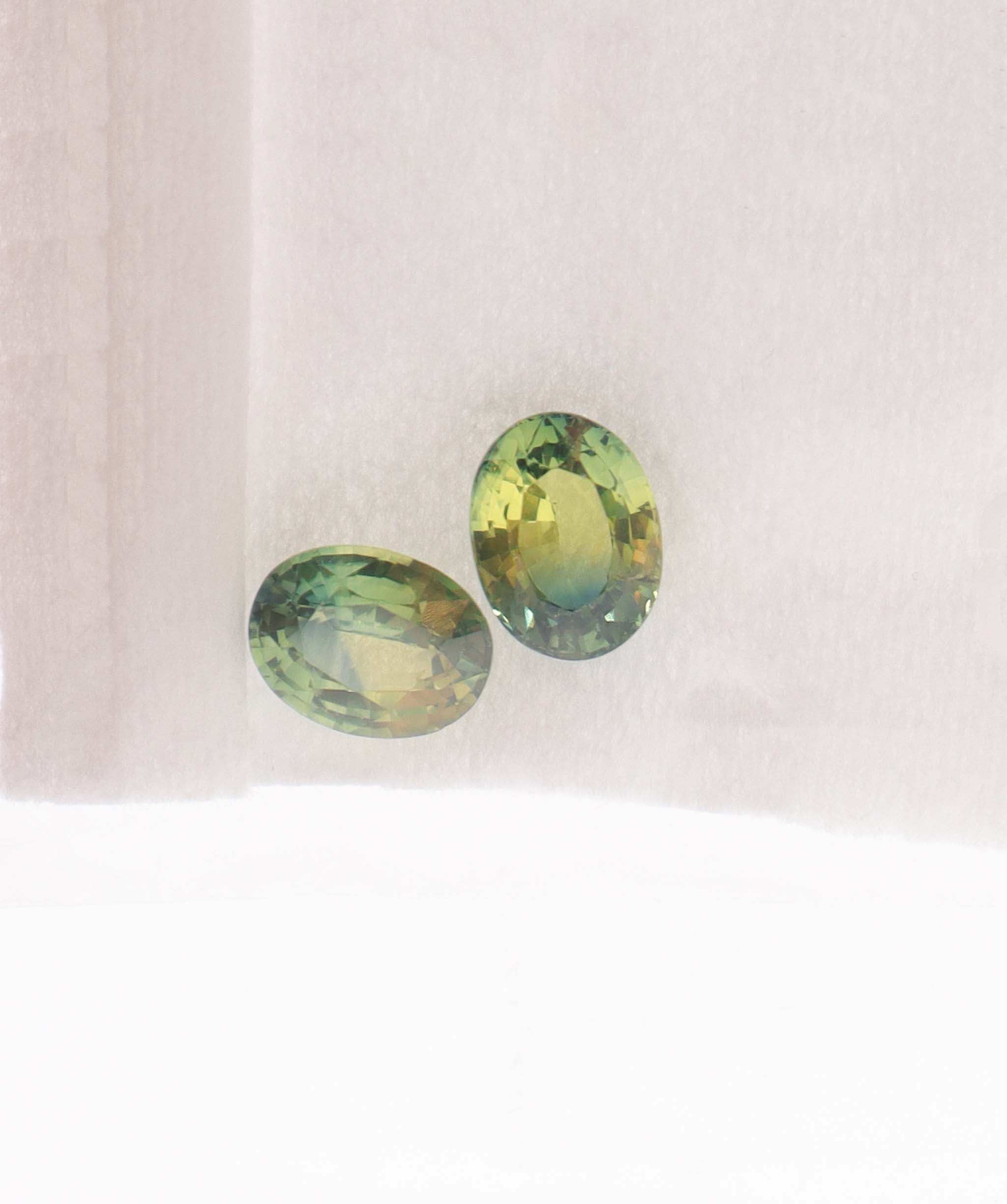 Luxury Promise MS 8696 BI COLOUR TEAL SAPP (PAIR) 4.97 NATURAL
