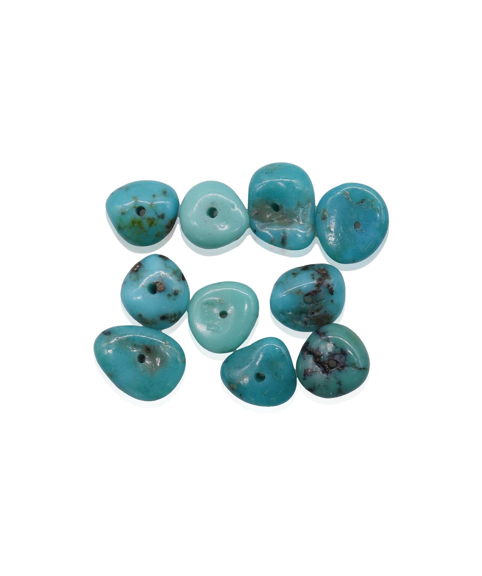 Luxury Promise Natural Tourquise beads from Iran ( price for 1 stone) DXBCS2729