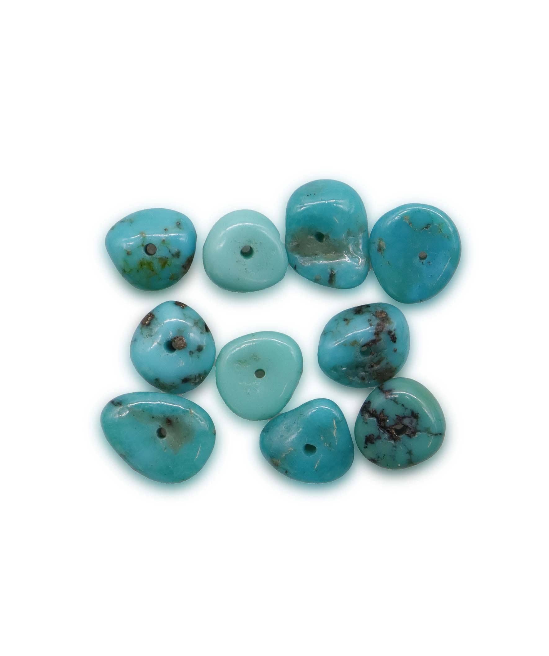 Luxury Promise Natural Tourquise beads from Iran ( price for 1 stone) DXBCS2729