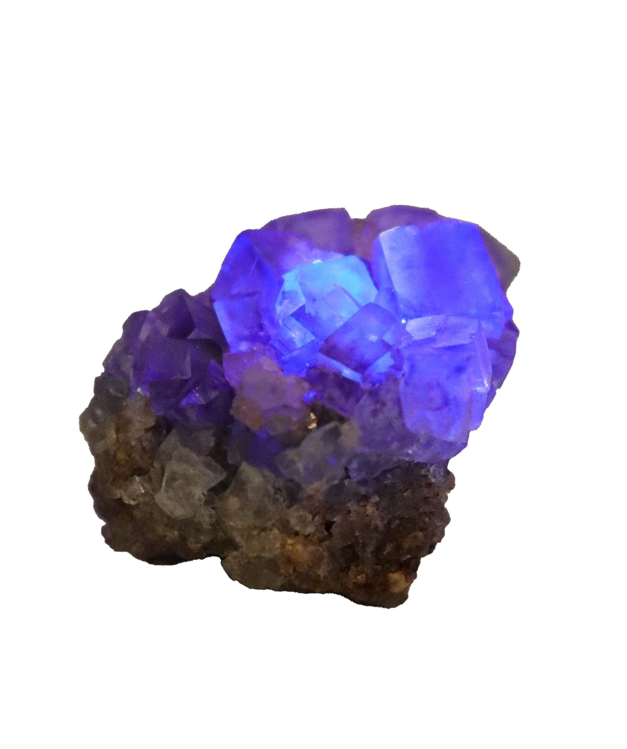 Luxury Promise Neon Mint Fluorite Crystal from Namibia (strong fluorescence) RDC0192