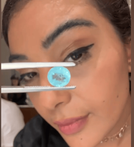 Luxury Promise Neon Paraiba Oval DXBCD0341