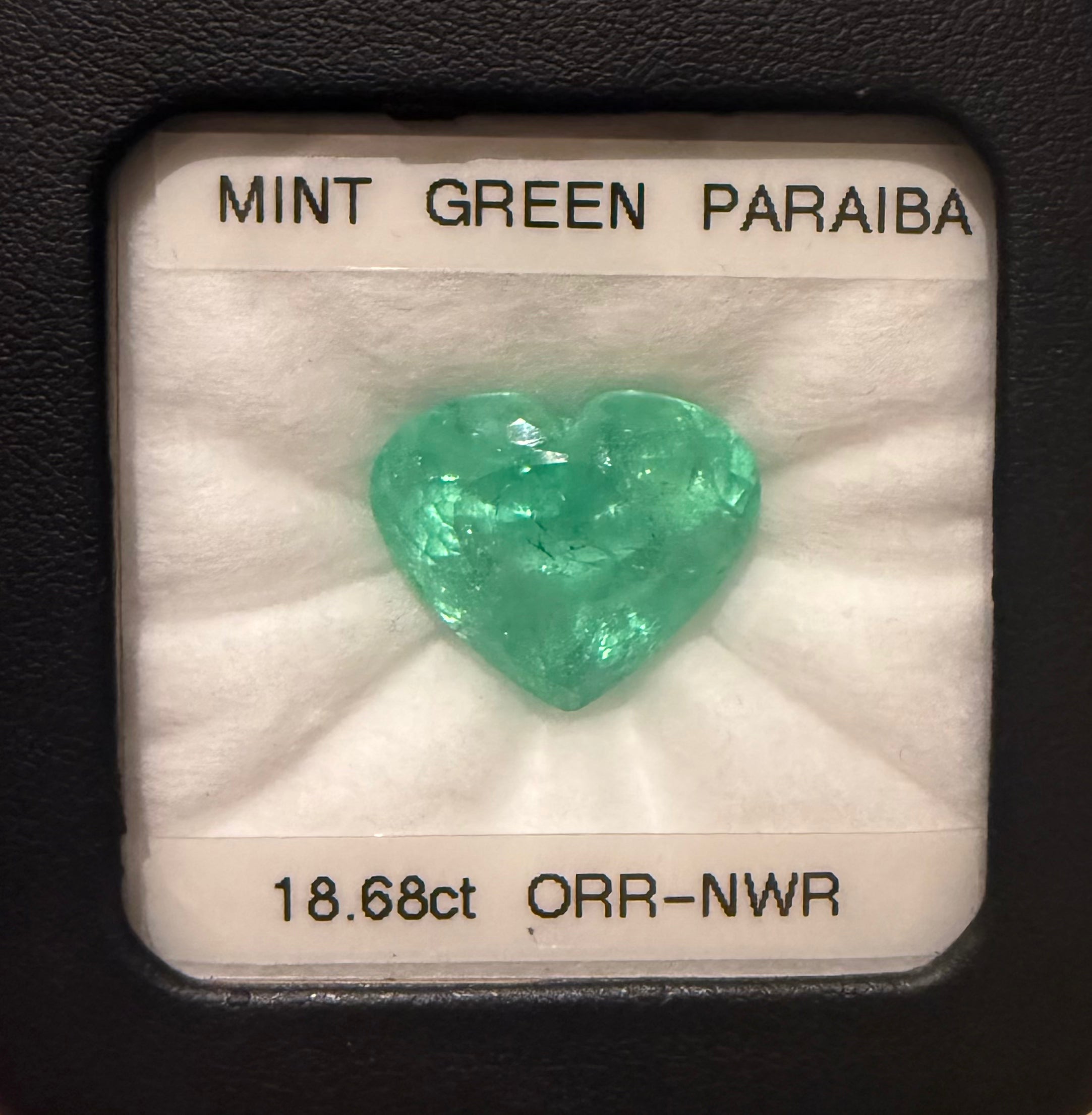 Luxury Promise Paraiba 18.68ct Heart DXBCD0400