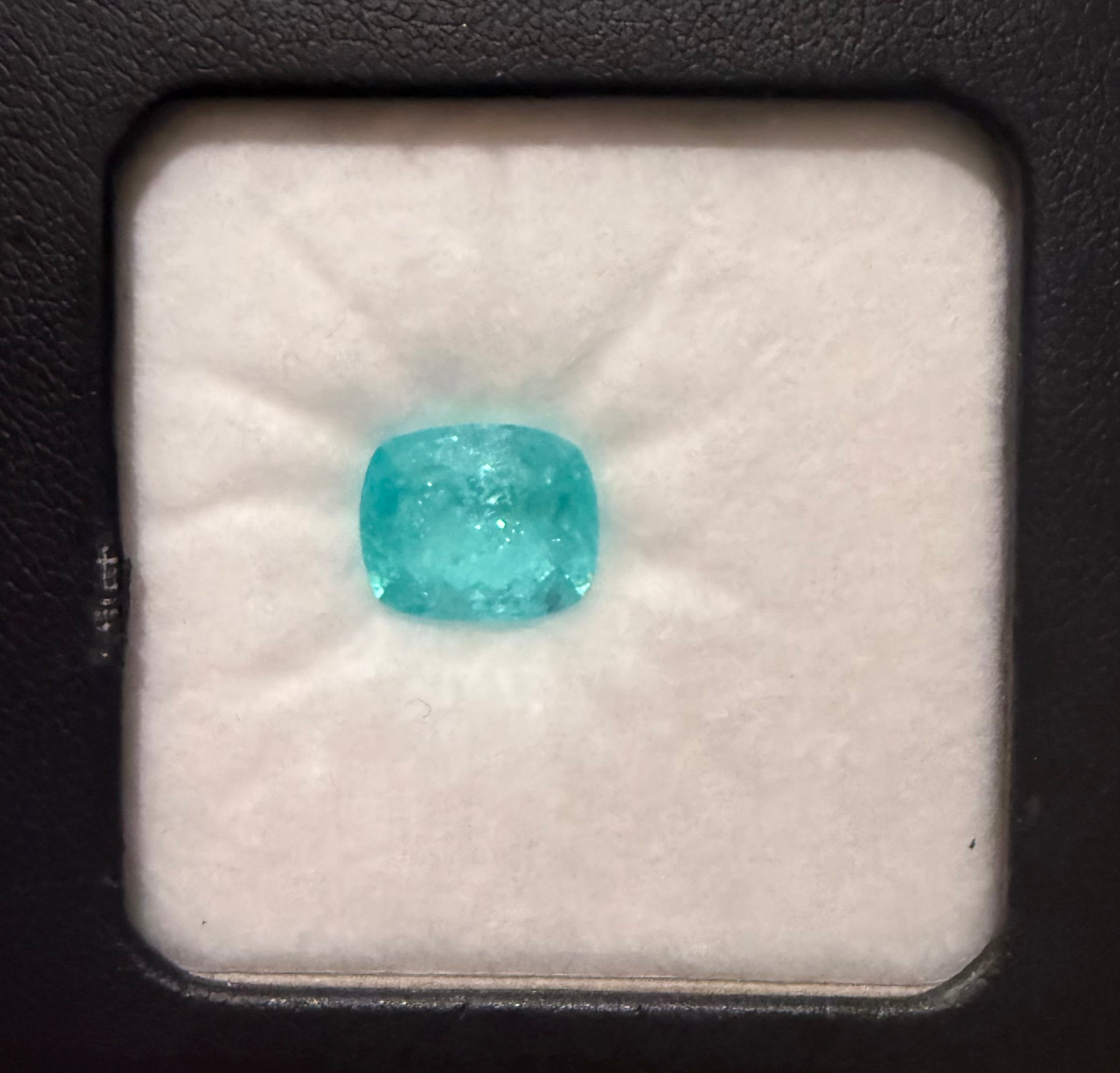 Luxury Promise Paraiba 3.69ct Cushion DXBCD0402
