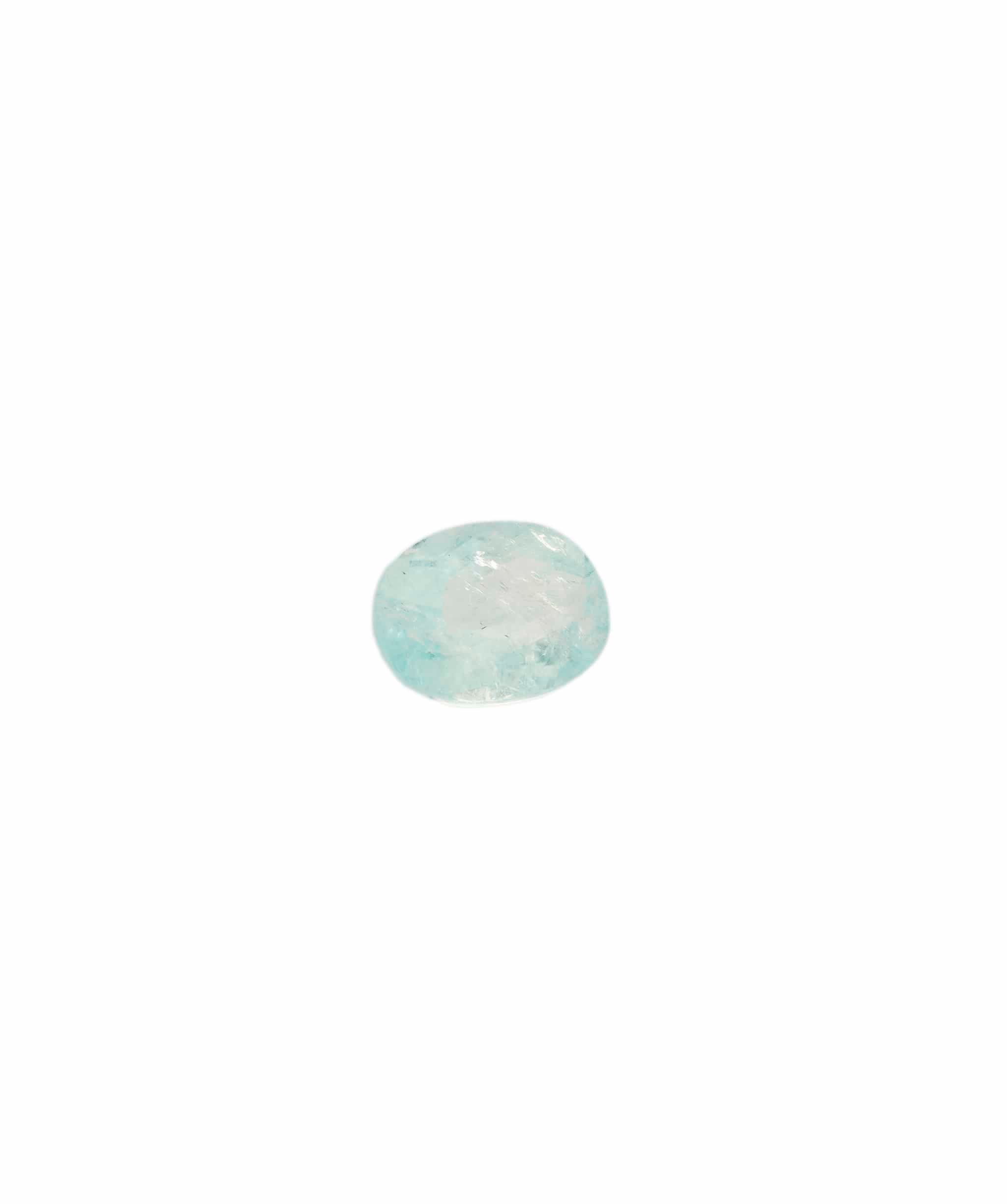 Luxury Promise Paraiba Blue Oval 0.76 crt ANC1649