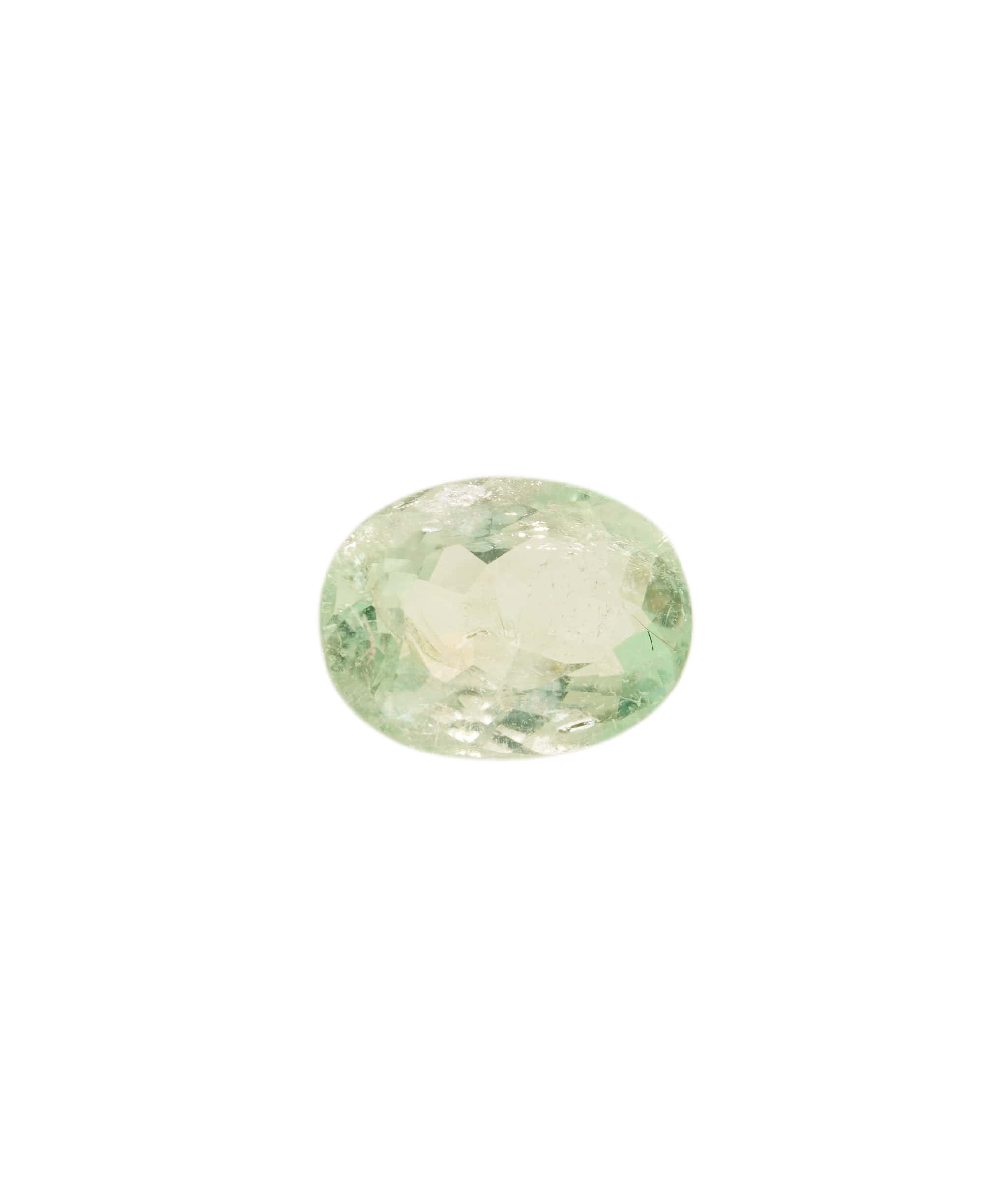 Luxury Promise Paraiba Green Oval 0.97 crt ANC1640