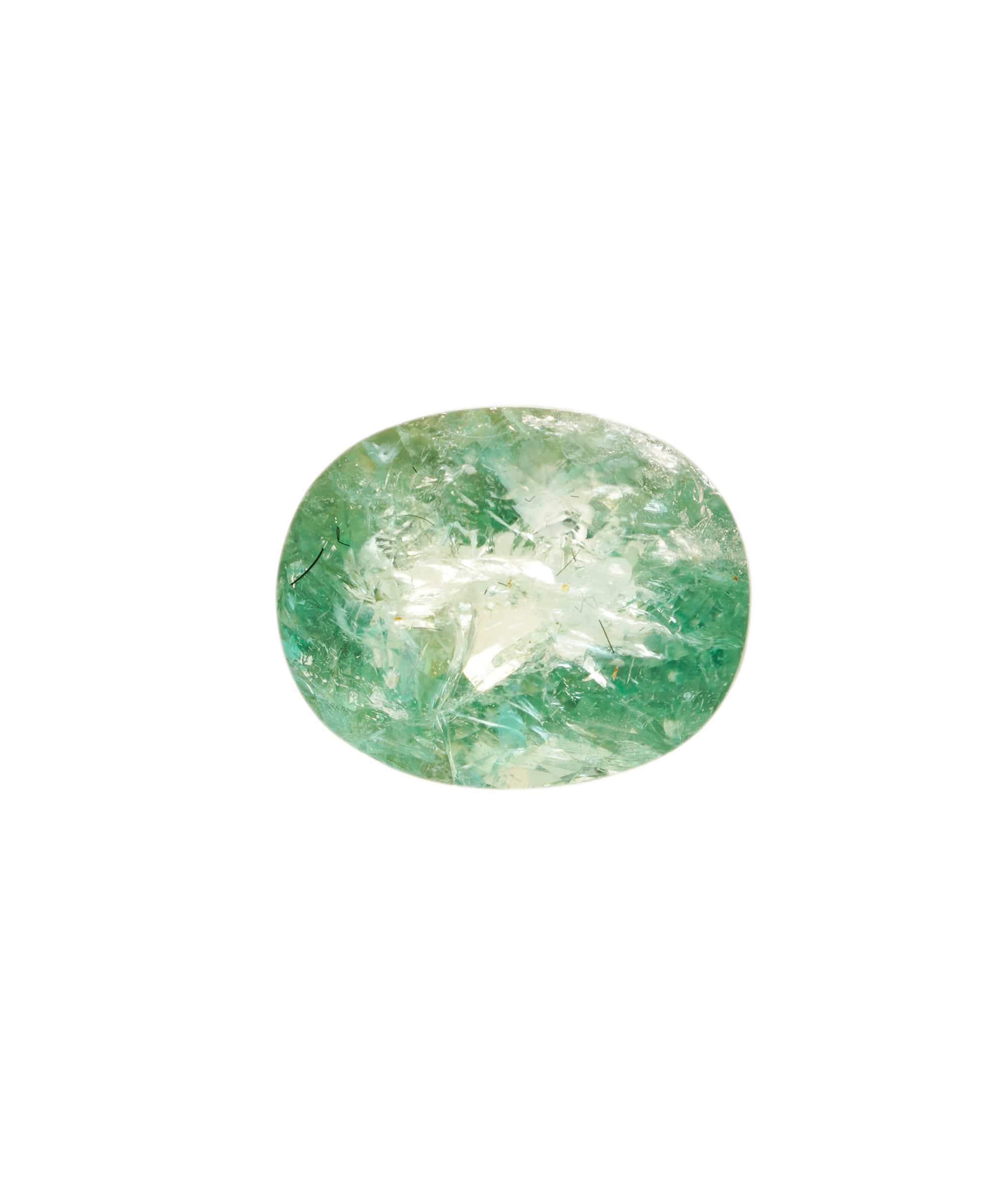 Luxury Promise Paraiba Green Oval 1.58 crt ANC1624