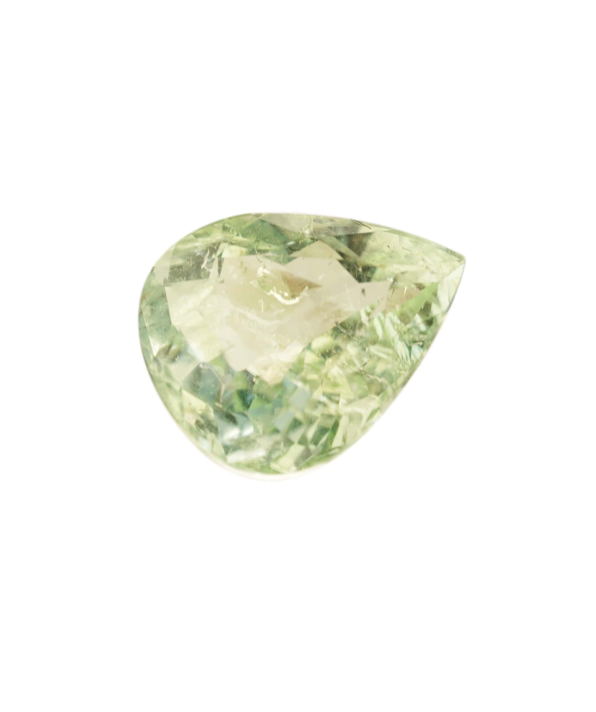 Luxury Promise Paraiba Ice Green Pear 1.00 crt ANC1663