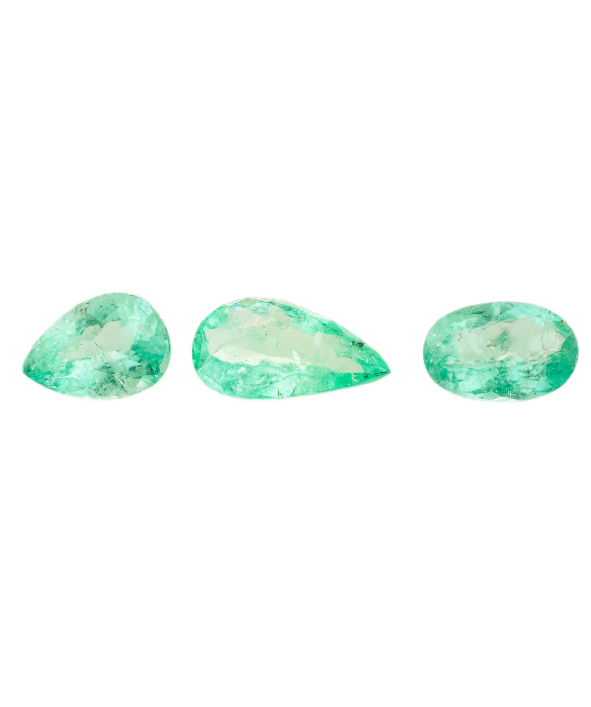 Luxury Promise Paraiba Neon Green 3 Piece Pendant Set 2.05 crt ANC1629
