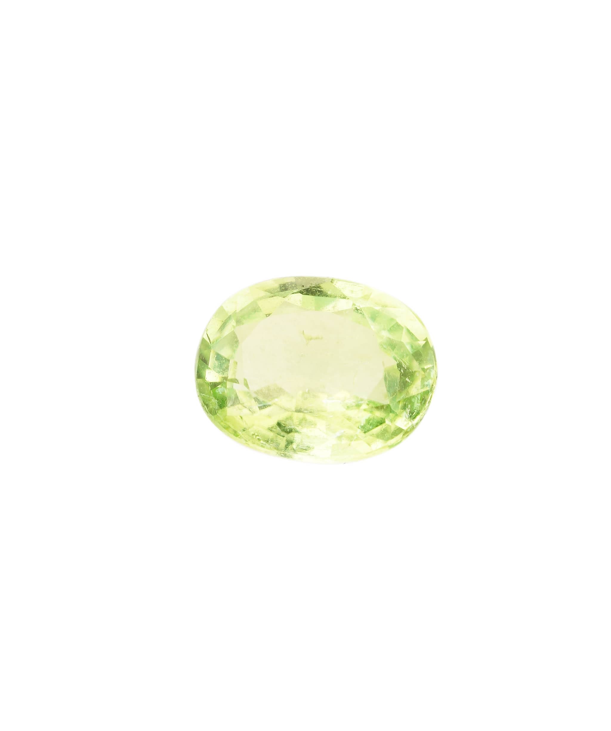 Luxury Promise Paraiba Neon Green Oval 0.47 crt ANC1586