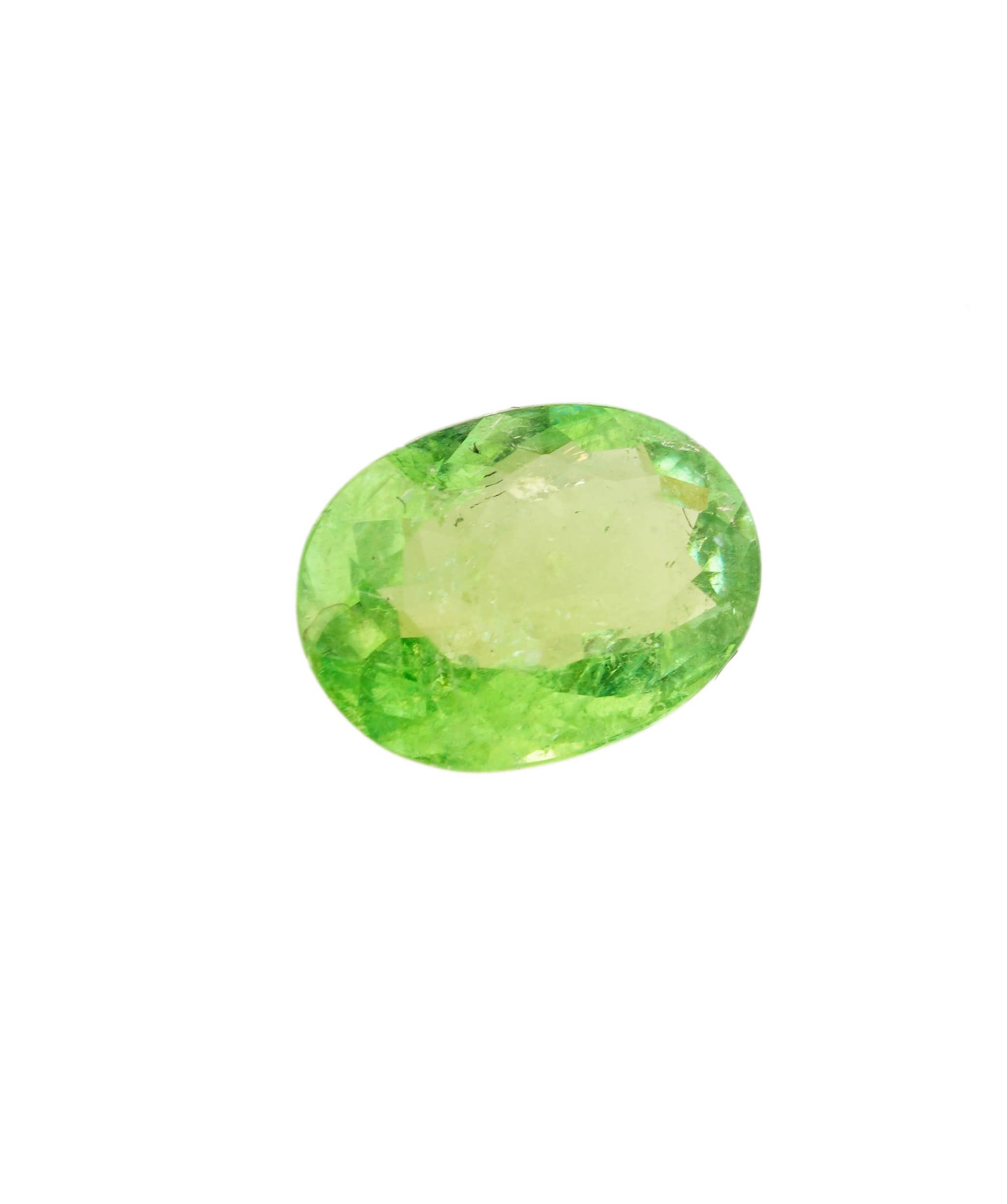 Luxury Promise Paraiba Neon Green Oval 0.79 crt ANC1579