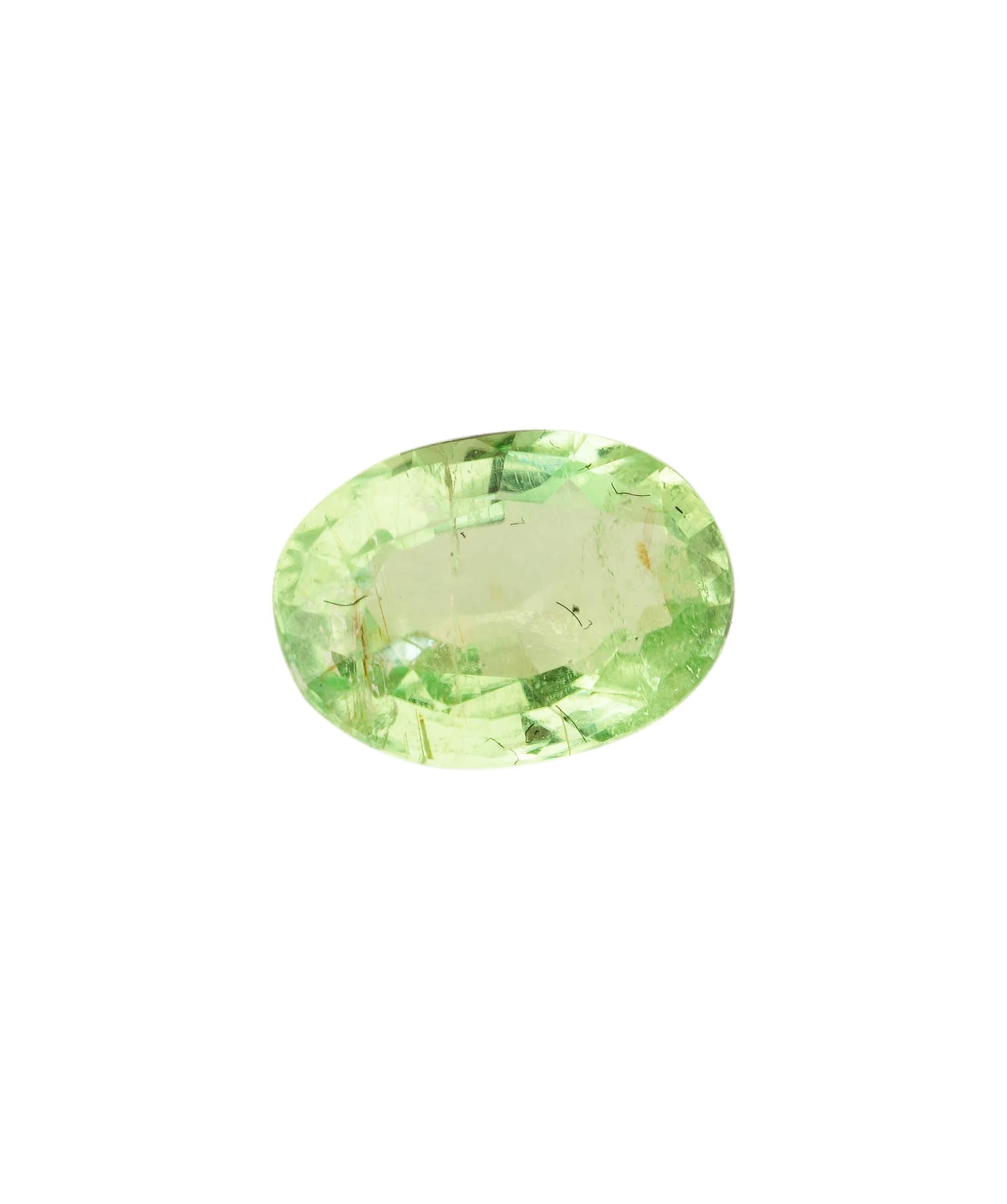 Luxury Promise Paraiba Neon Green Oval 0.81 crt ANC1578