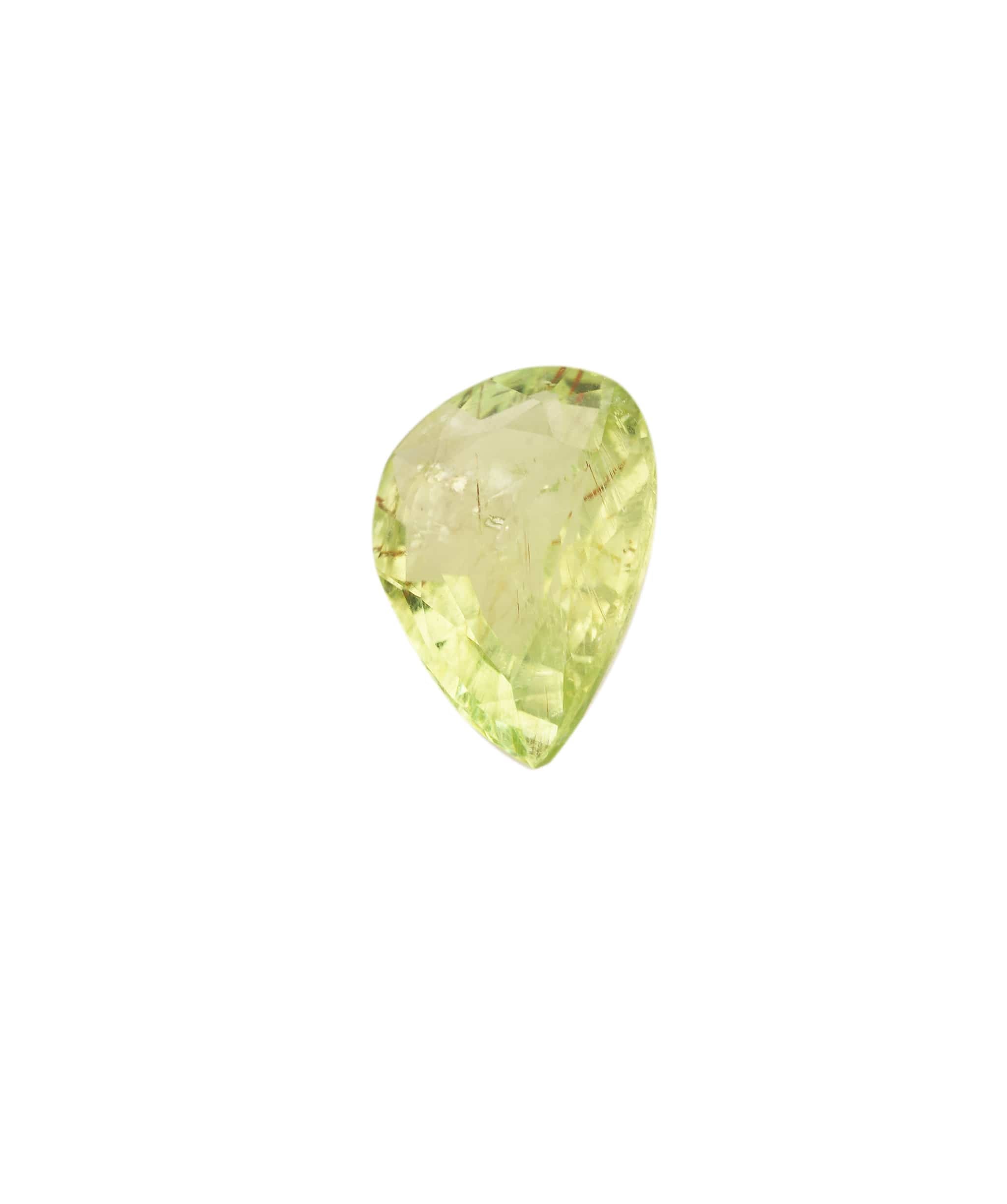 Luxury Promise Paraiba Neon Green Pear 0.76 crt ANC1577