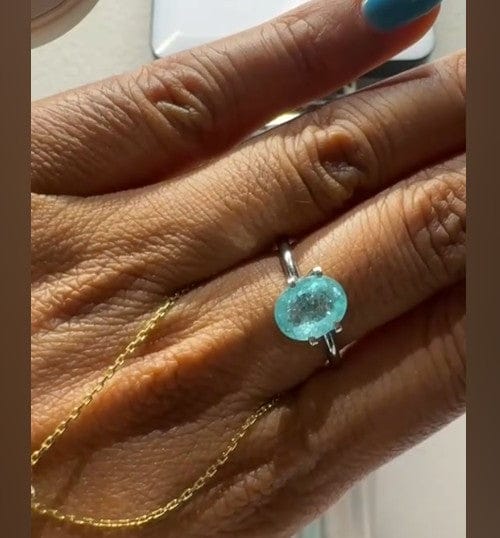Luxury Promise Paraiba Oval for Rae DXBCD0373