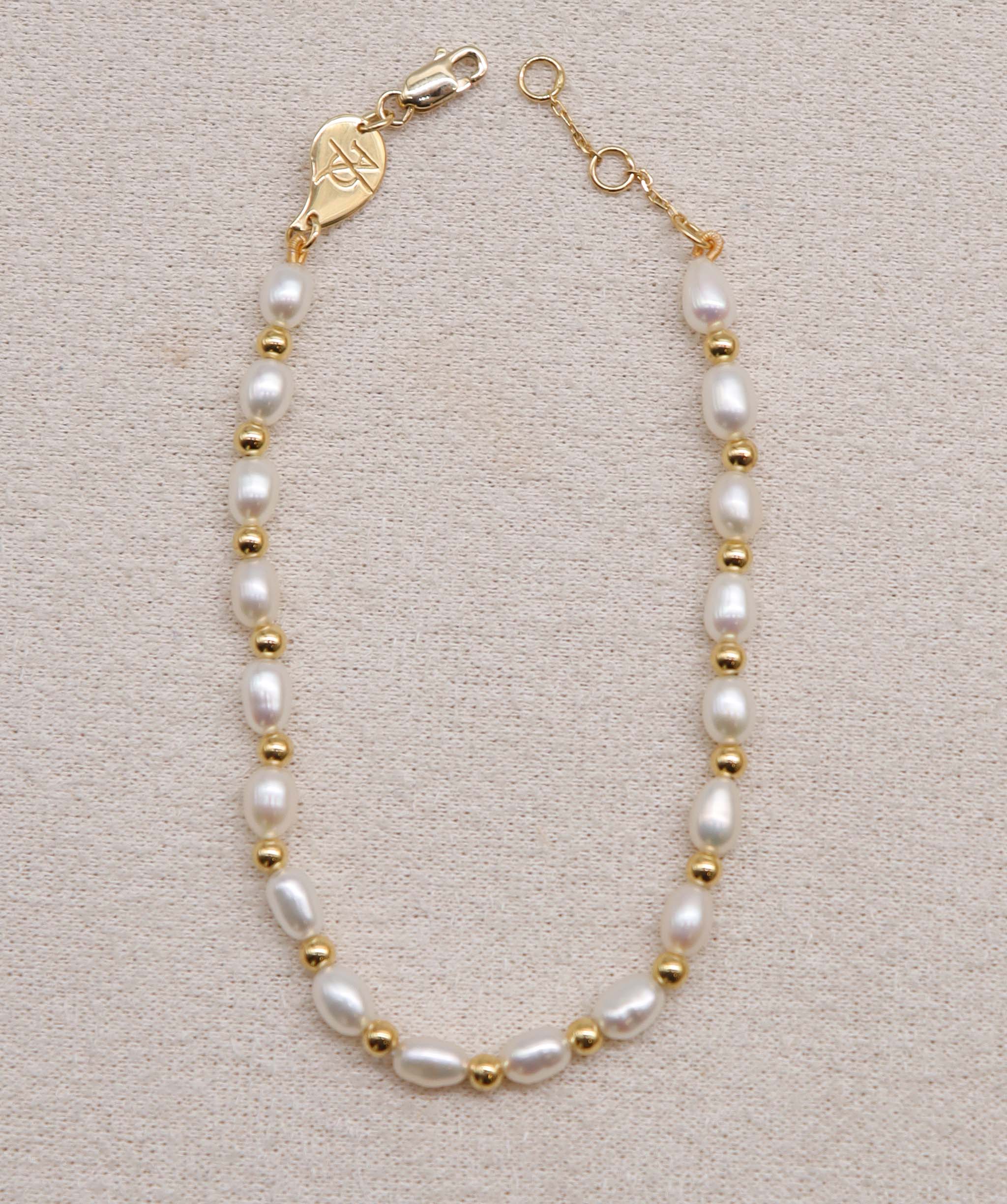 Luxury Promise Pearl Gold Bracelet 18k gold ASC6877