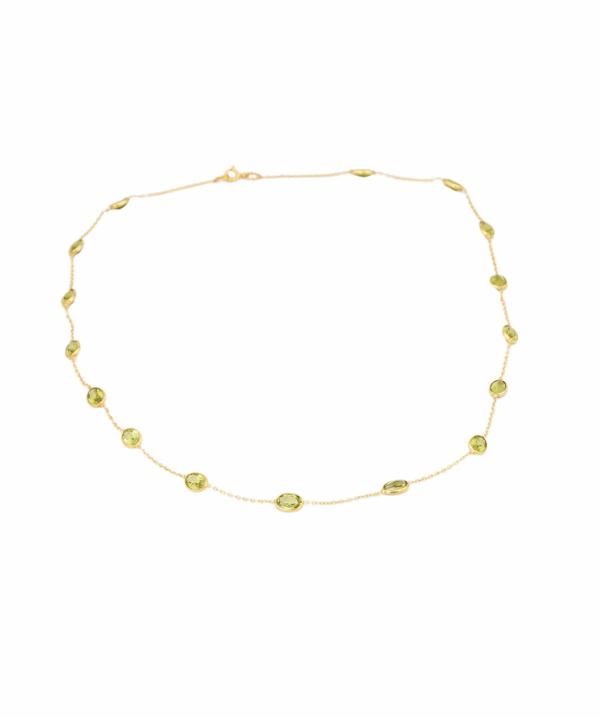 Luxury Promise Peridot Necklace ANC1765