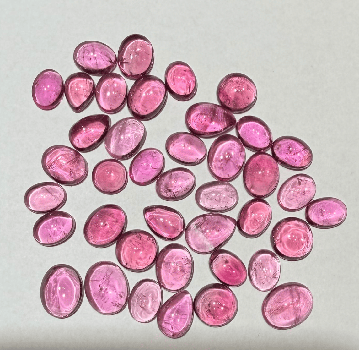 Luxury Promise Pink copper bearing tourmaline cabs (price per 1 stone) DXBCS3924