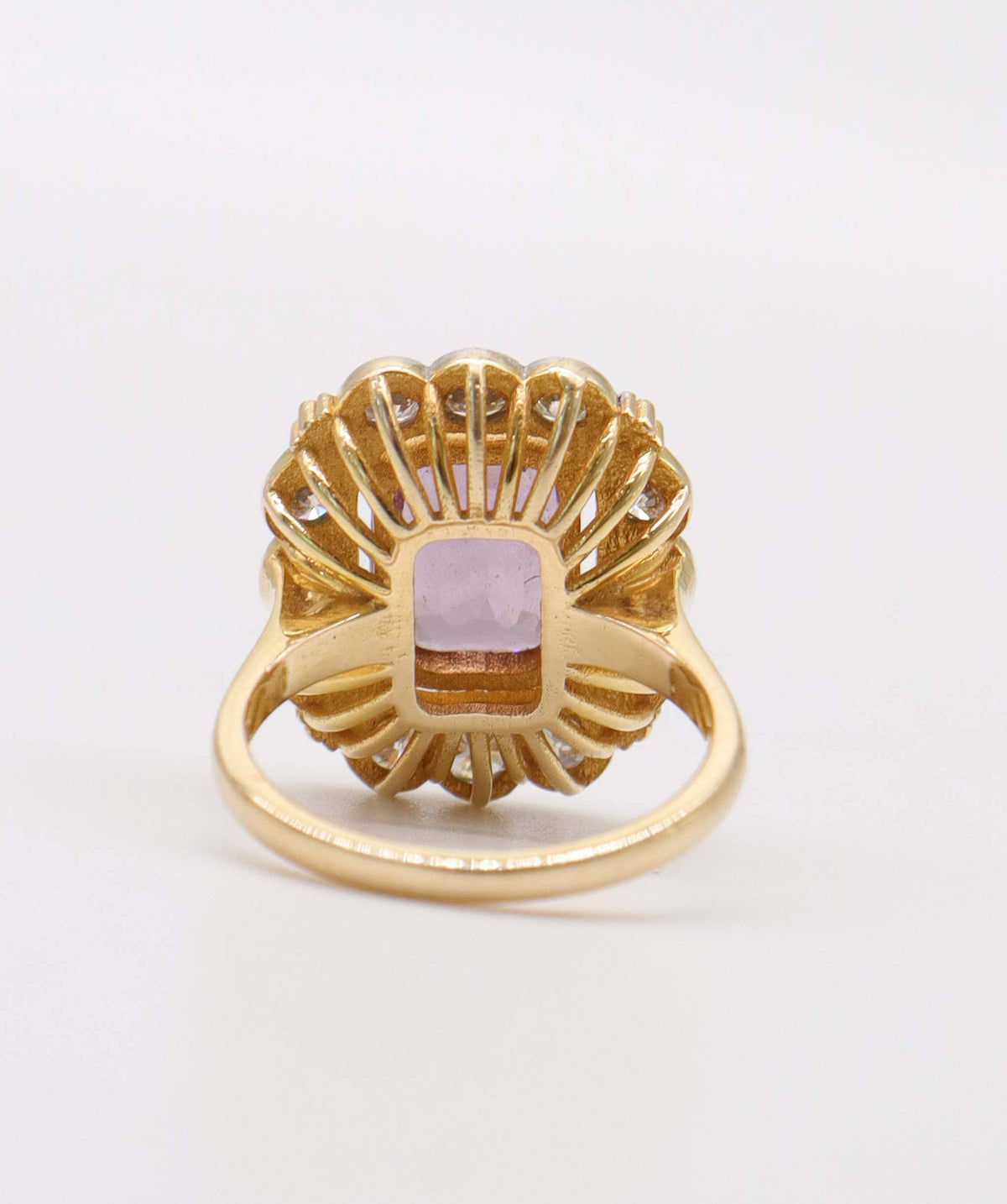 Luxury Promise Pink Spinel & Diamond Ring in 14k AVNC015