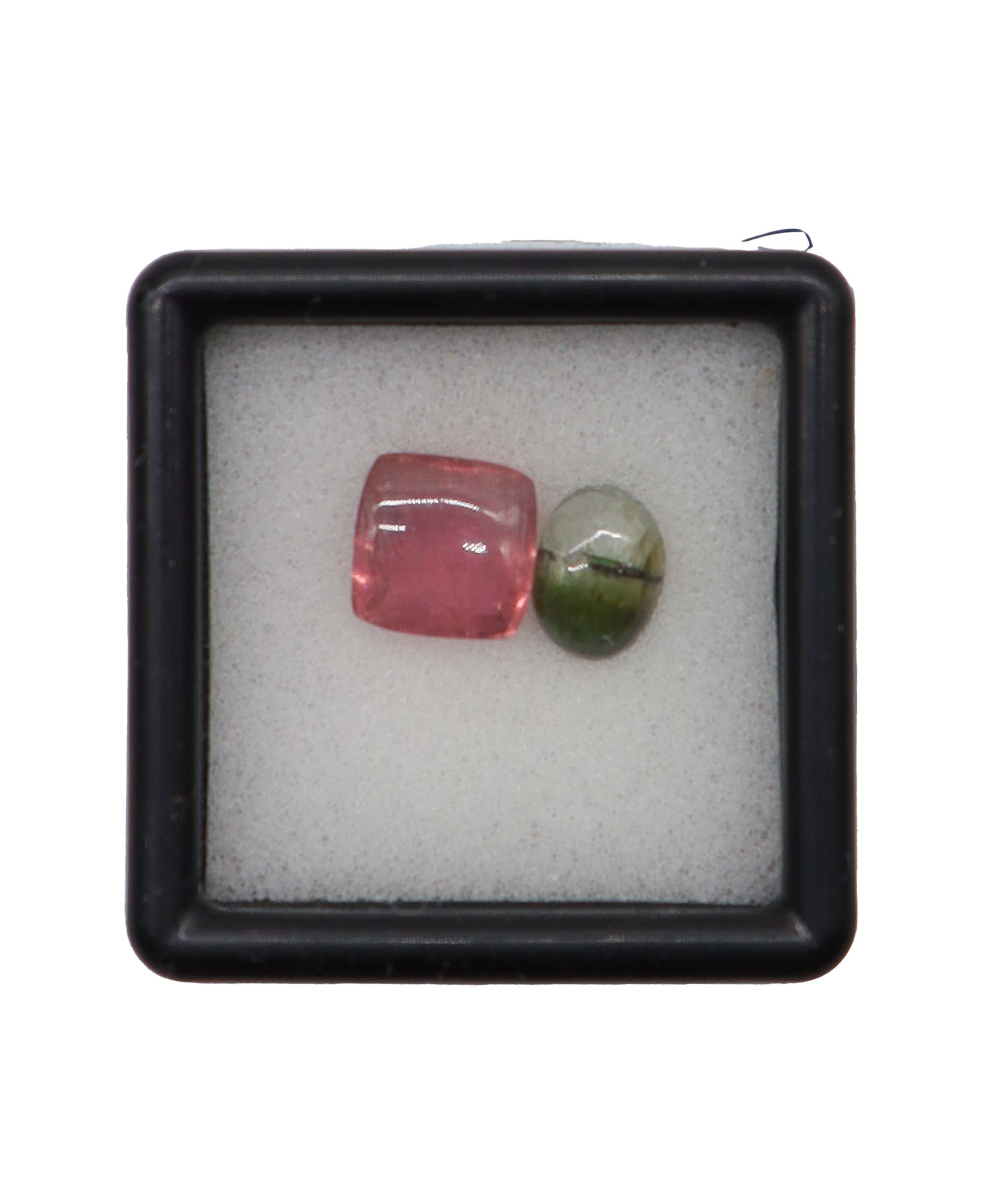 Luxury Promise Princess Cut Tourmaline 2.09ct Green Tie Dye Tourmaline 0.95ct Total: 3.1ct ASC6368