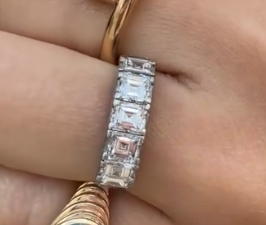 Luxury Promise Pt900 Dial Ring 1.82 4.6g J1117DCP8Z