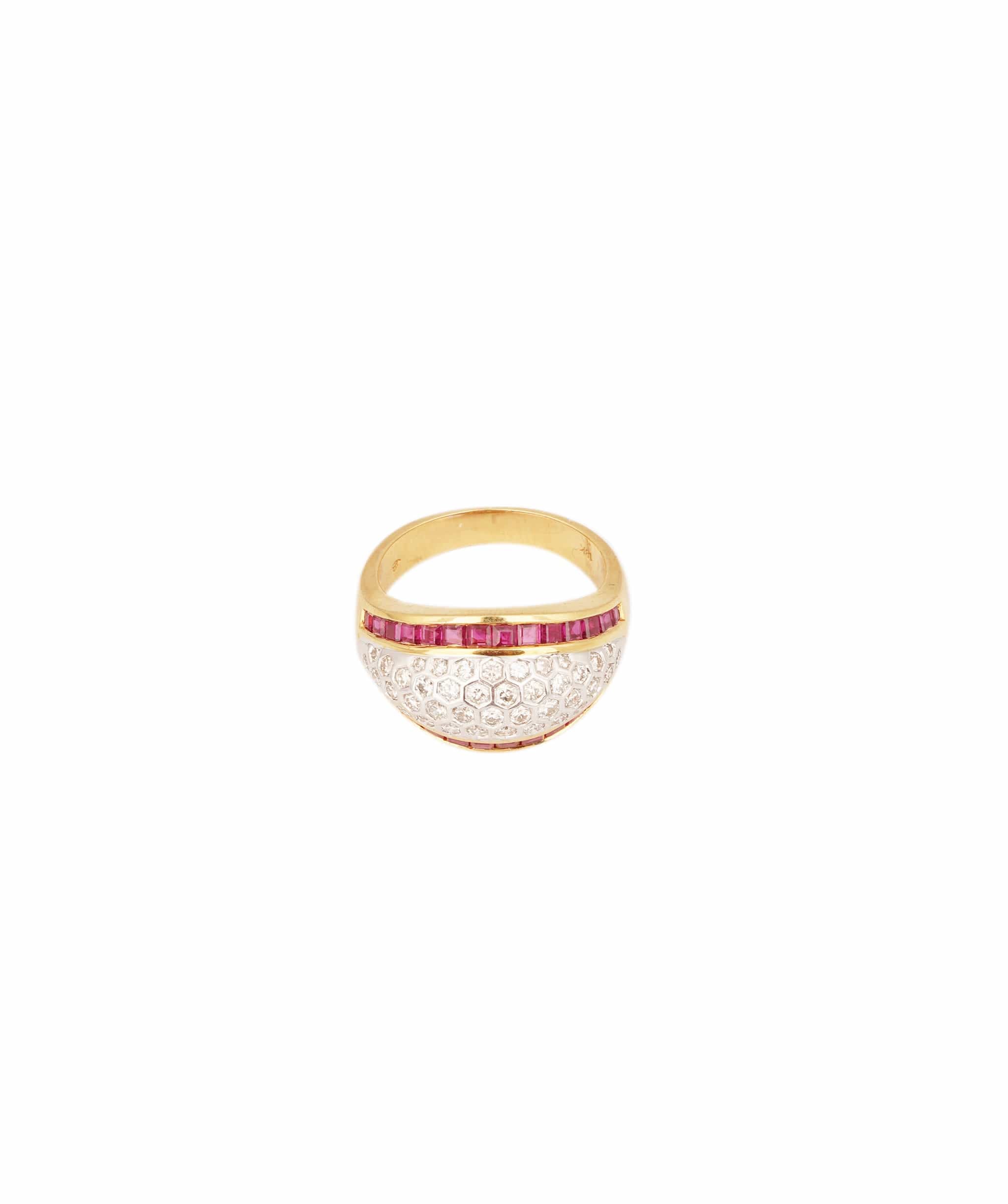 Luxury Promise Ruby and Diamond Ring WAHLKA-3