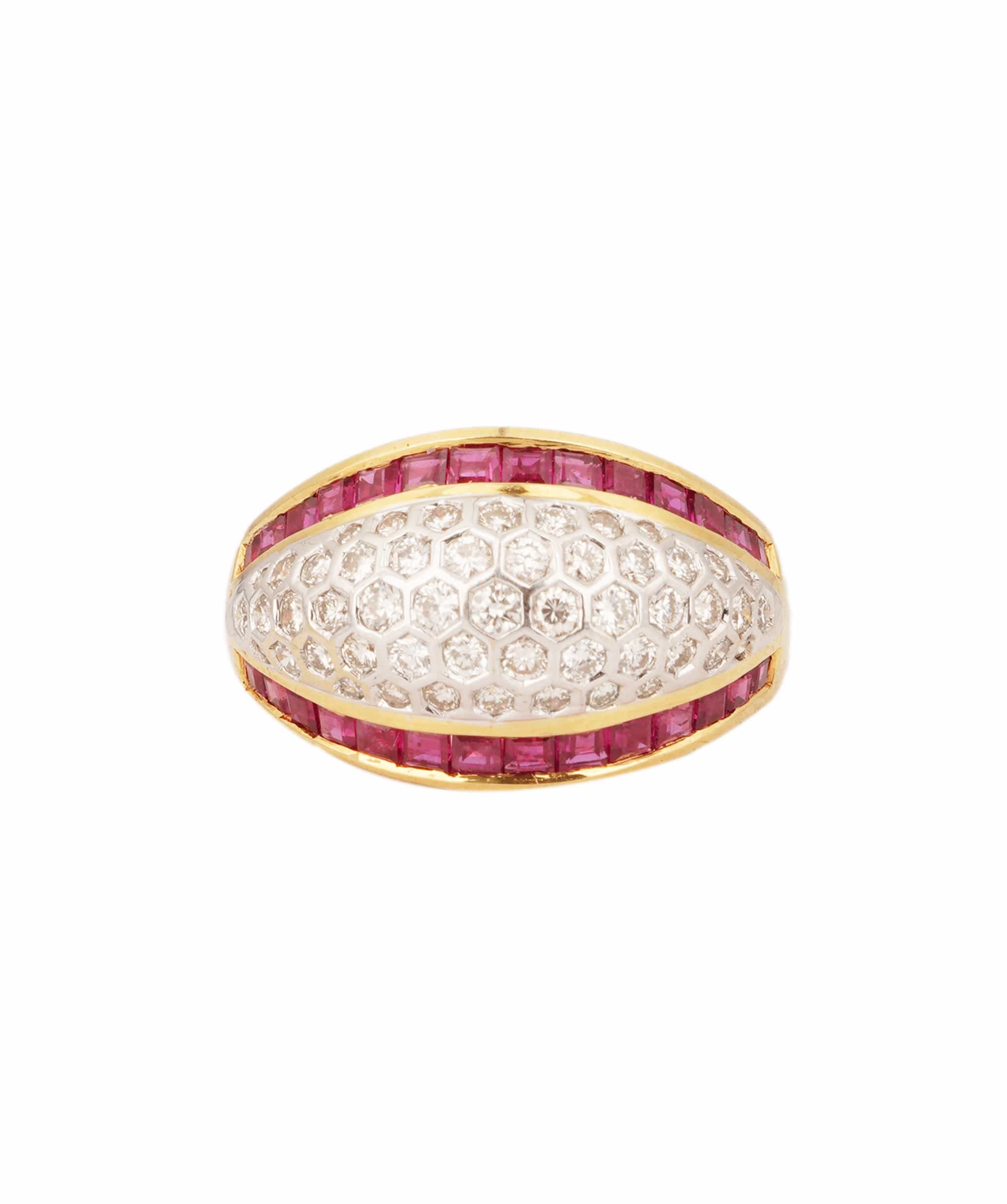 Luxury Promise Ruby and Diamond Ring WAHLKA-3
