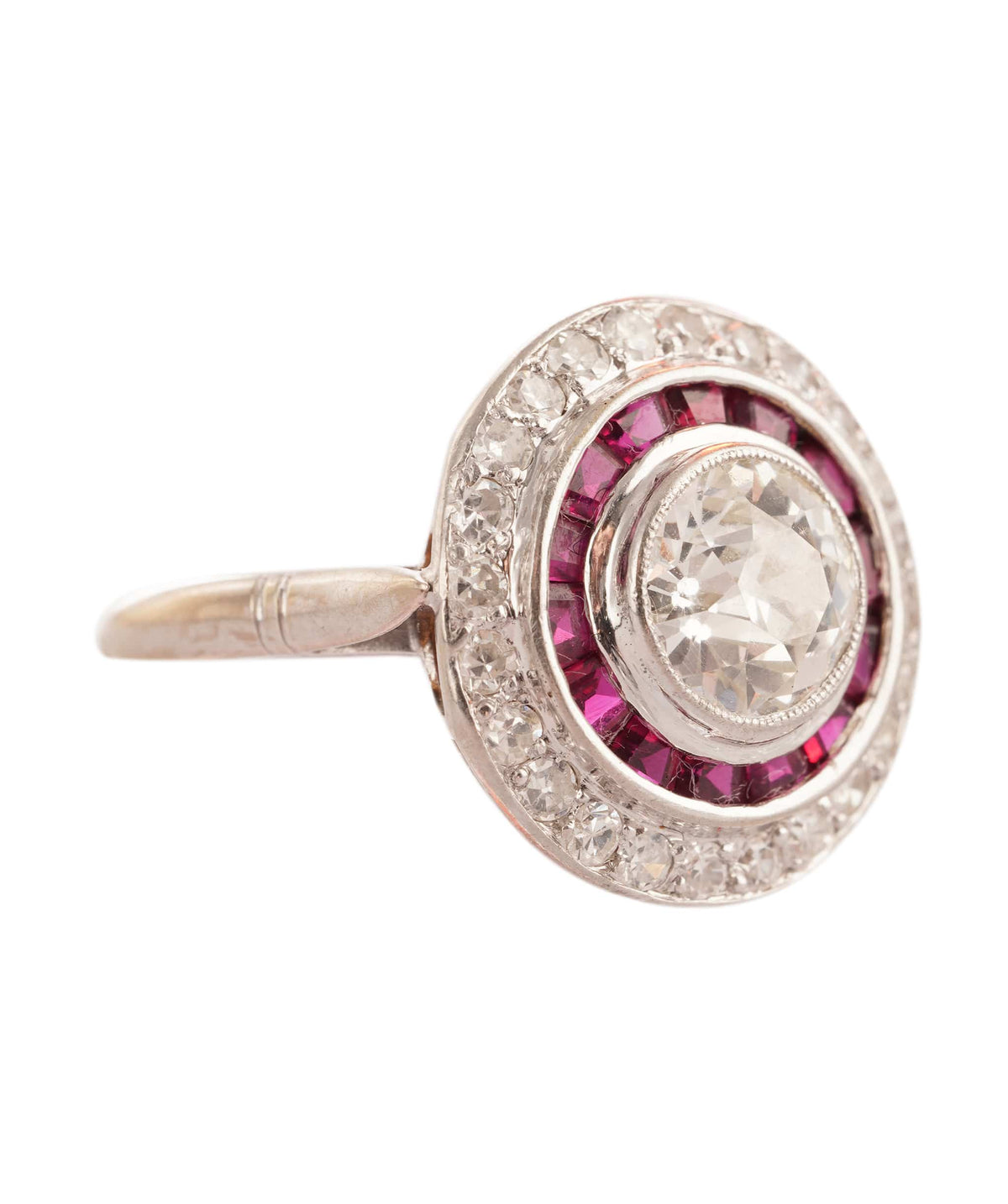 Luxury Promise Ruby and Diamond Target Ring WA25377