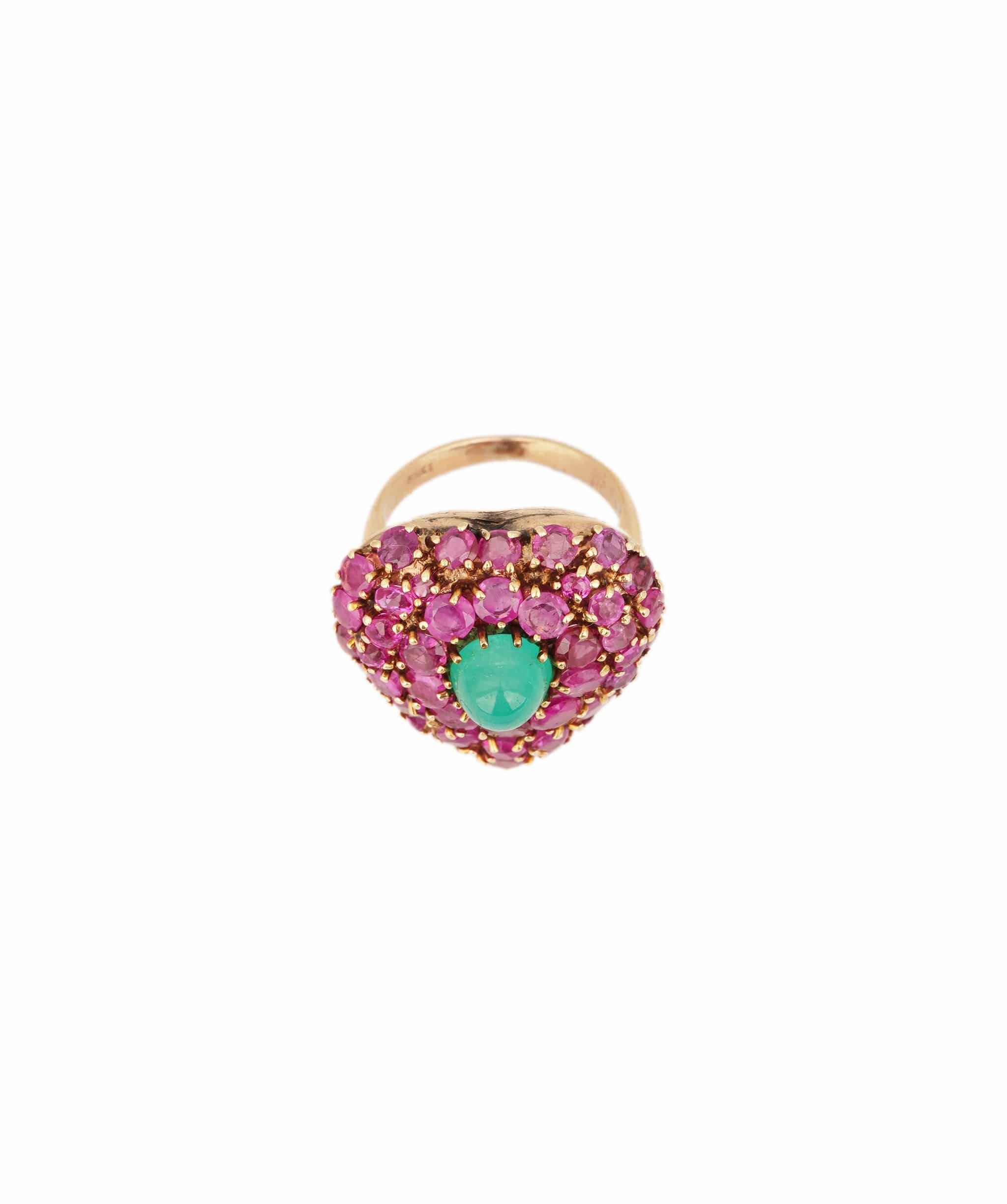 Luxury Promise Ruby and Emerald Heart Ring WAHLKA-6